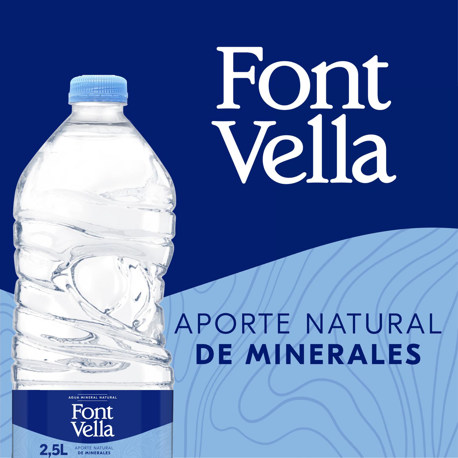 Agua mineral Font Vella 2,5 l.