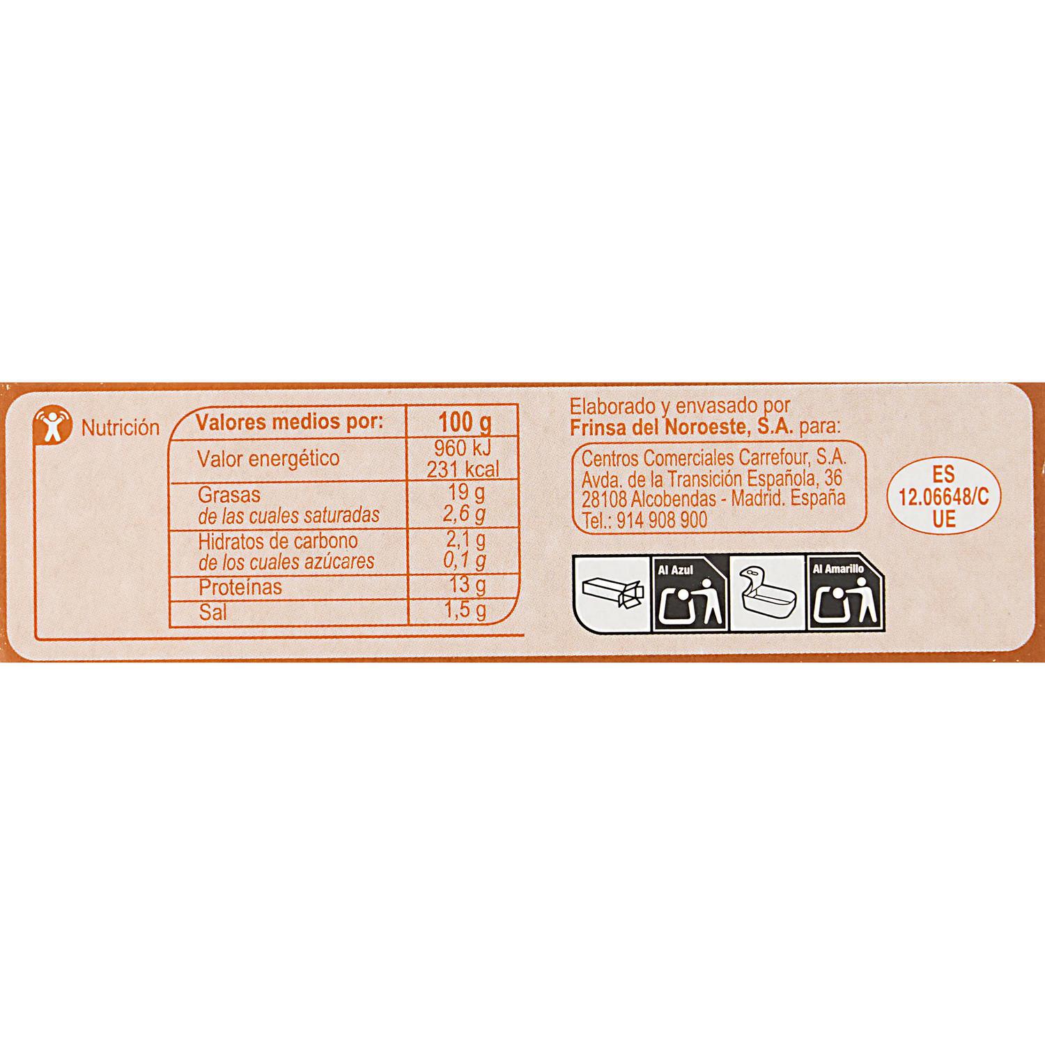 Mejillones en escabeche 13-18 Extra Carrefour sin gluten 69 g.