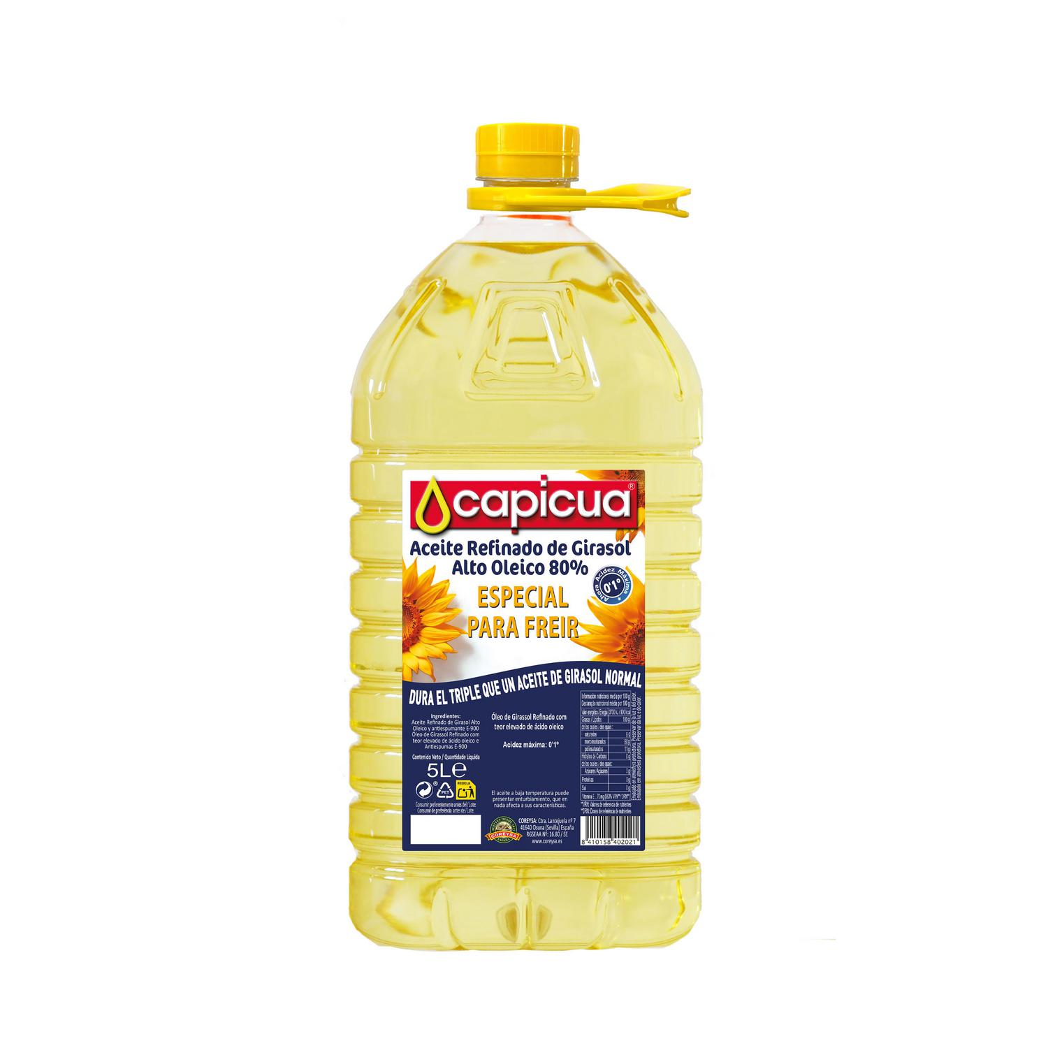 Aceite de girasol Capicua 5 l.