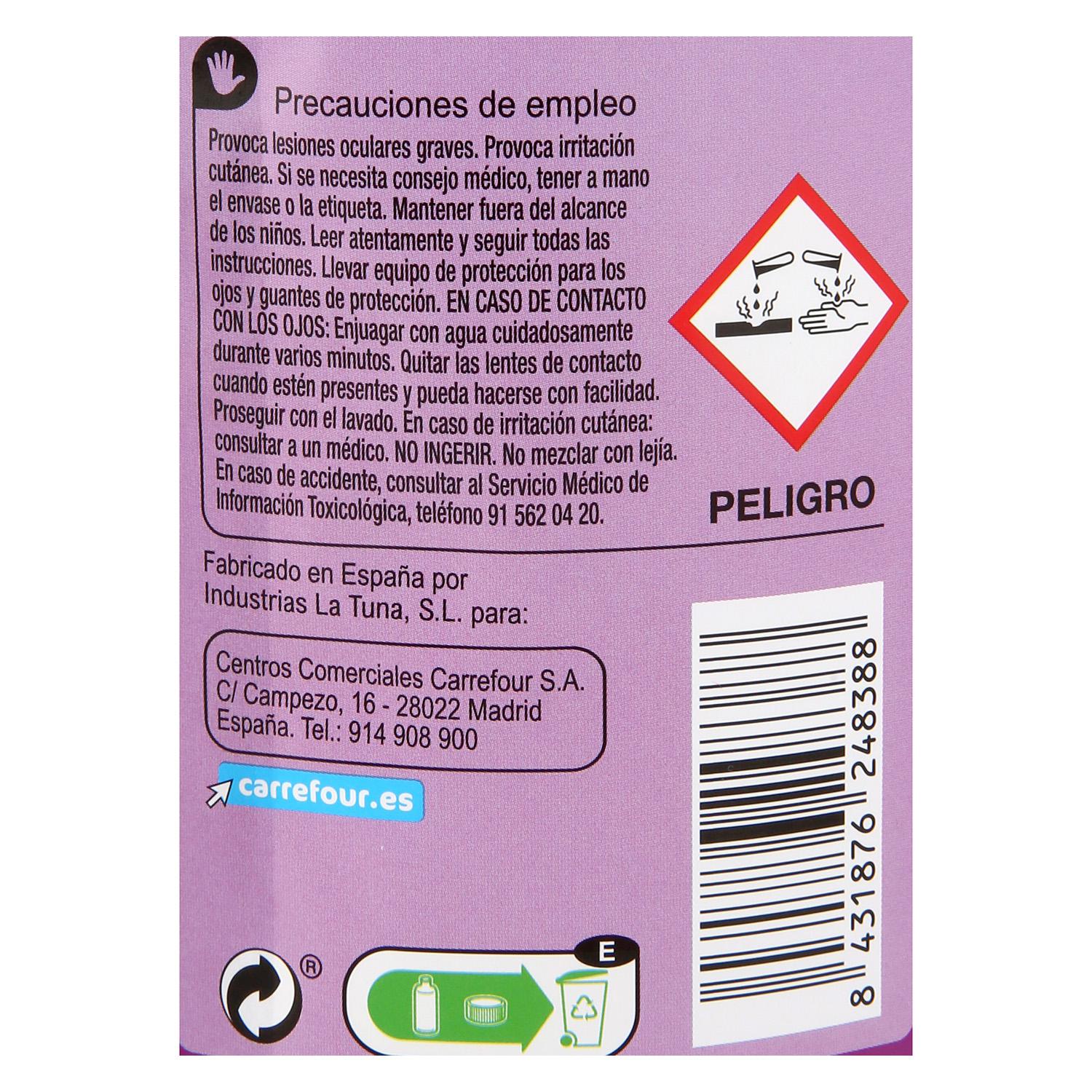 Amoniaco perfumado Carrefour 1,5 l.