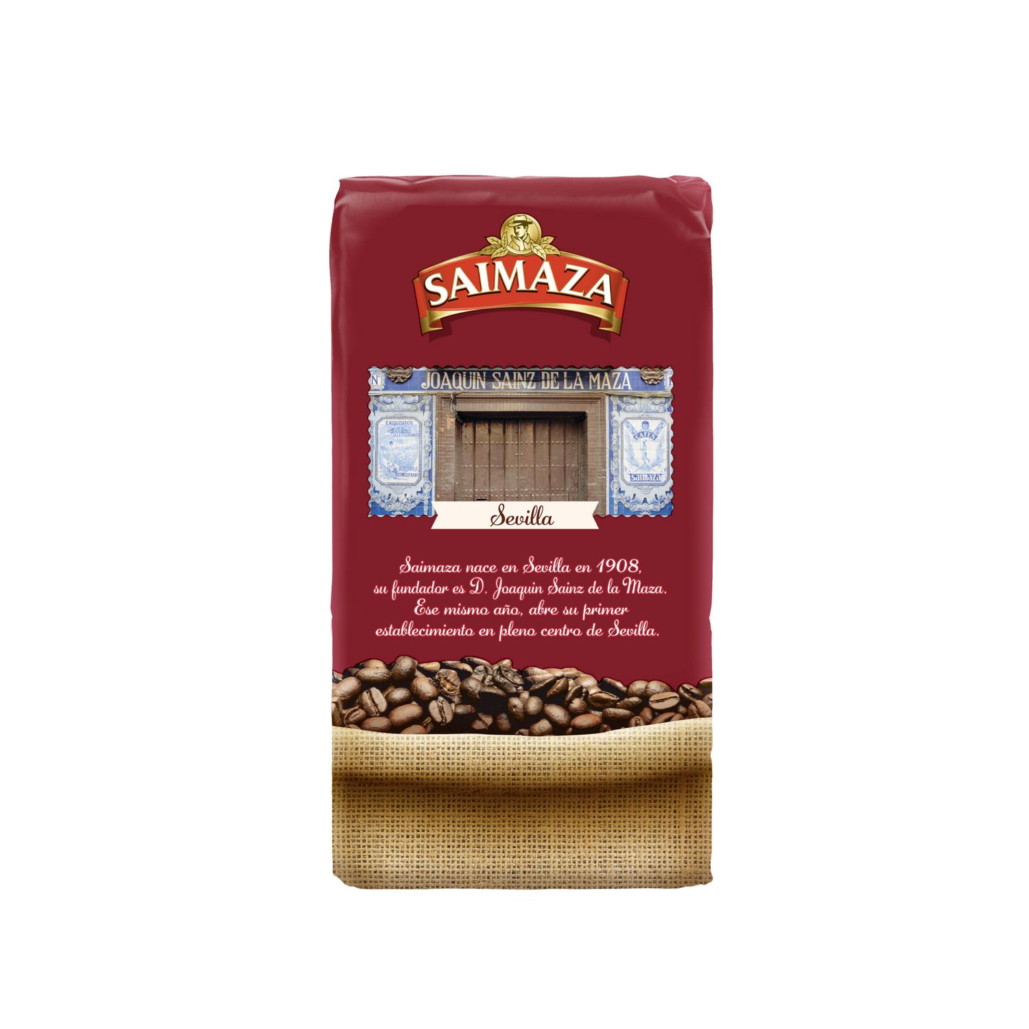 Café molido natural descafeinado Saimaza 250 g.