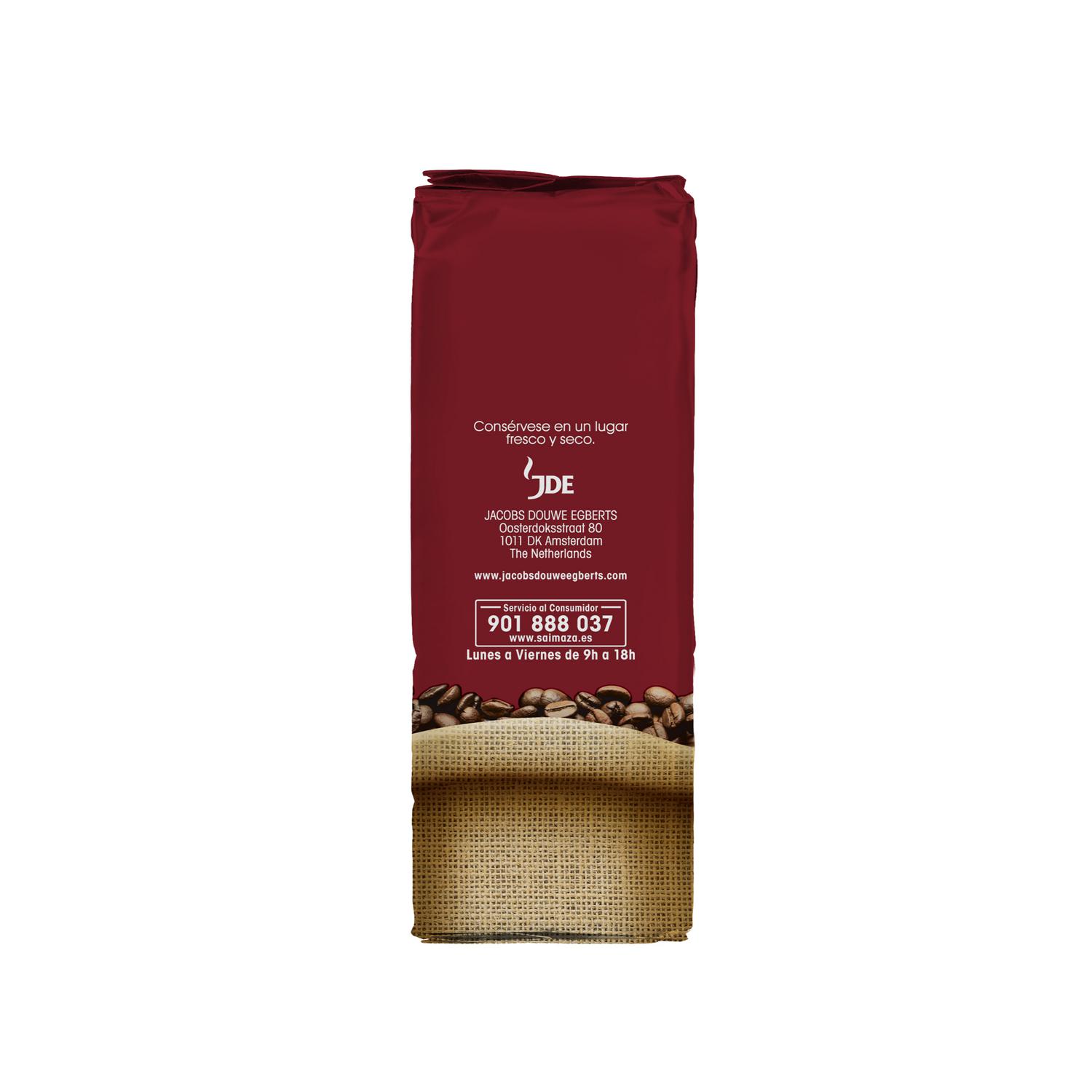 Café molido natural descafeinado Saimaza 250 g.