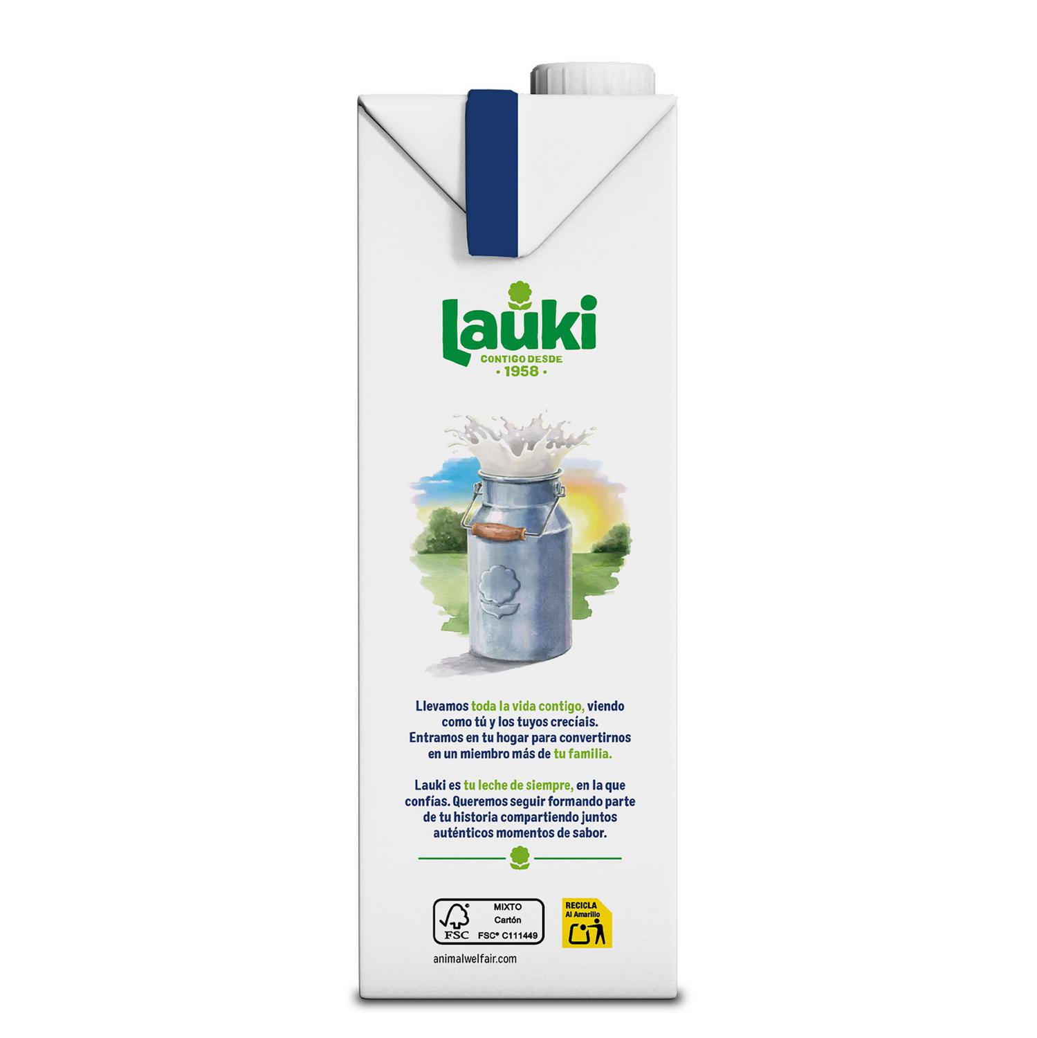 Leche semidesnatada Lauki brik 1 l.
