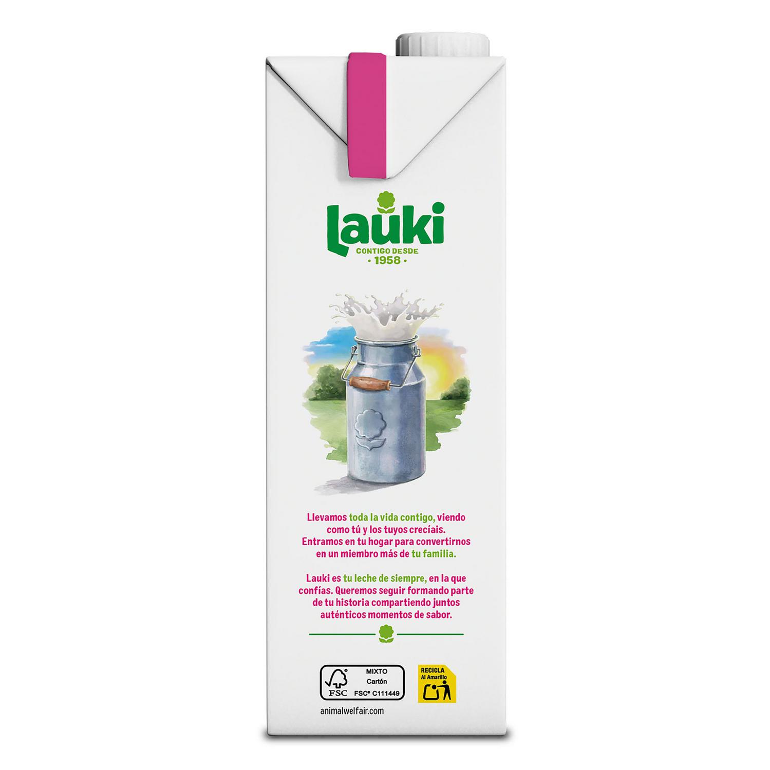Leche desnatada Lauki brik 1 l.
