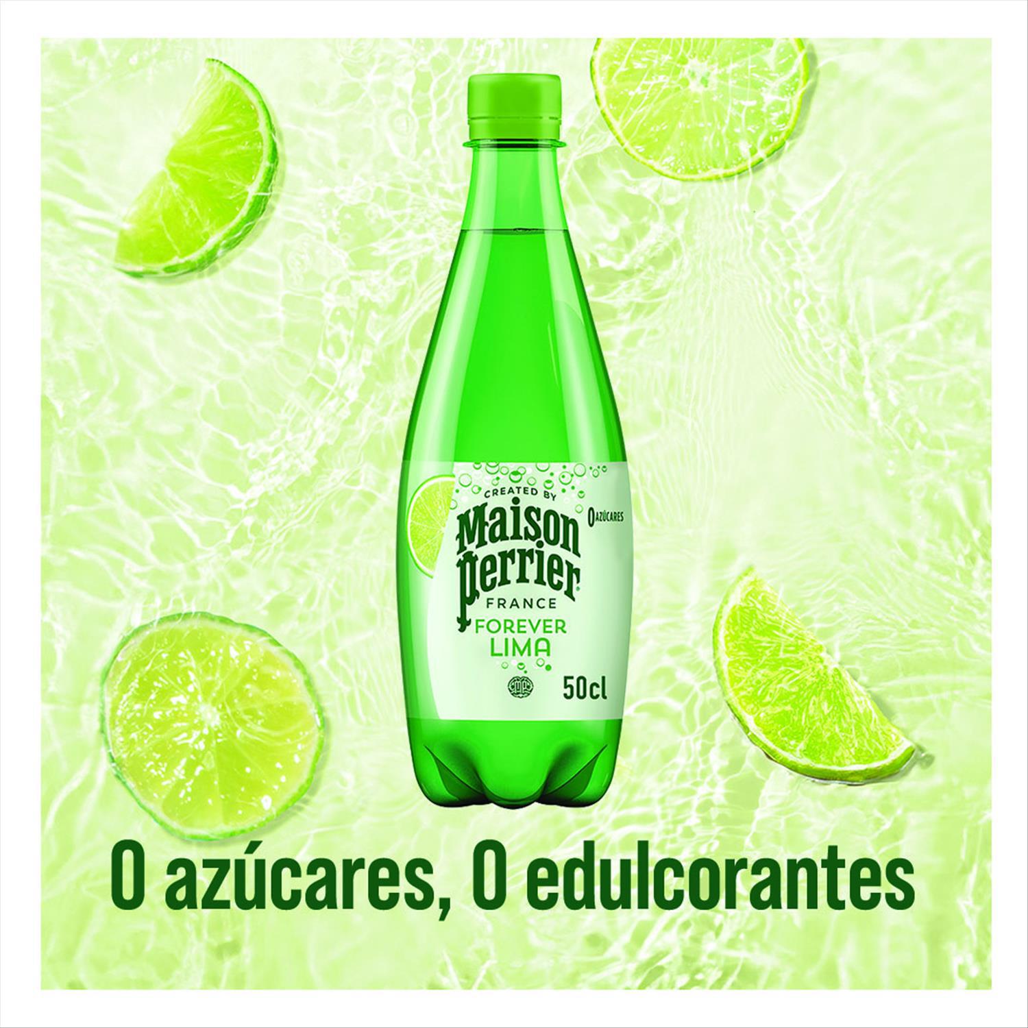 Agua con gas Maison Perrier sabor lima 50 cl
