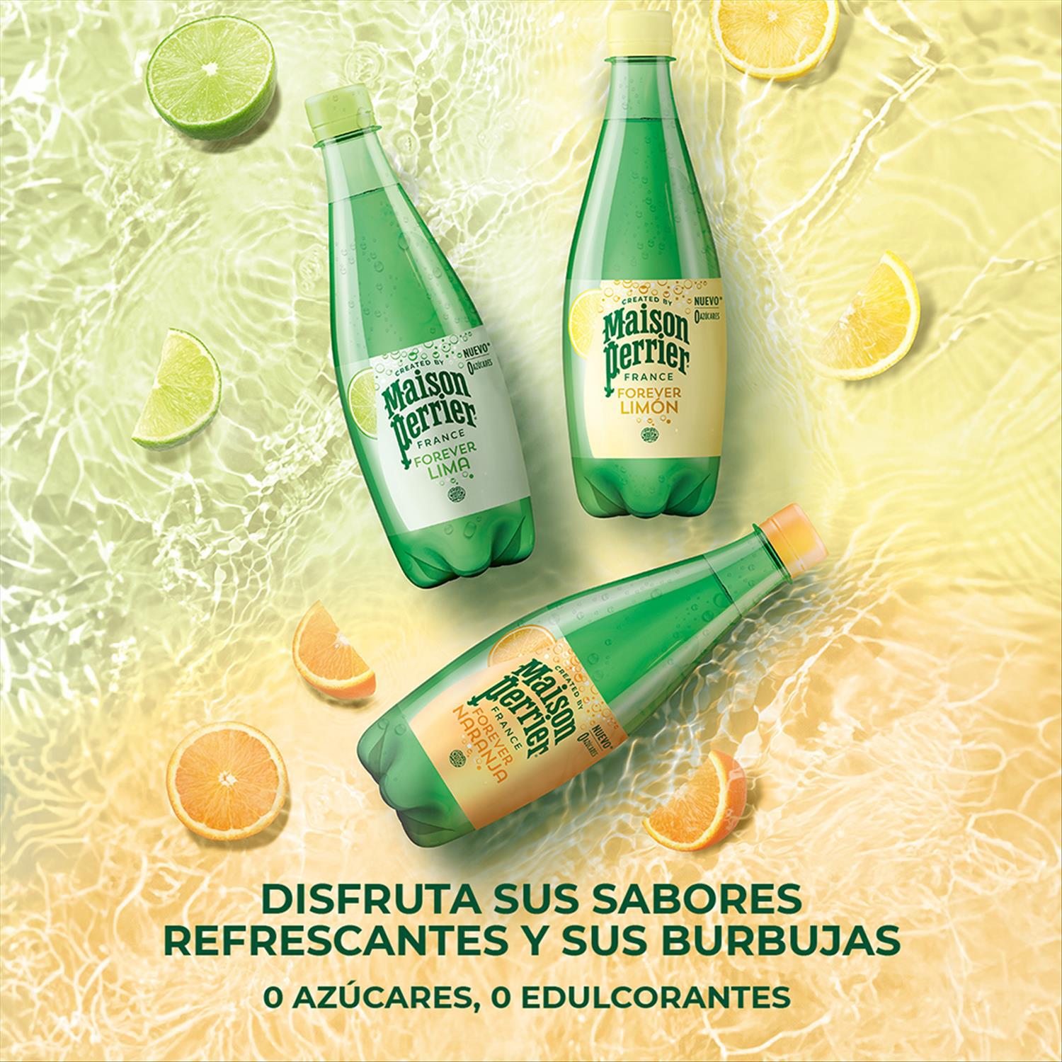Agua con gas Maison Perrier sabor lima 50 cl