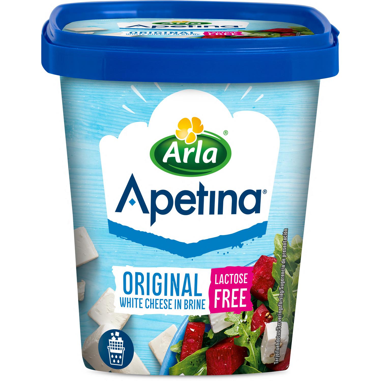 Queso blanco estilo mediterráneo en dados Apetina Arla sin lactosa 200 g
