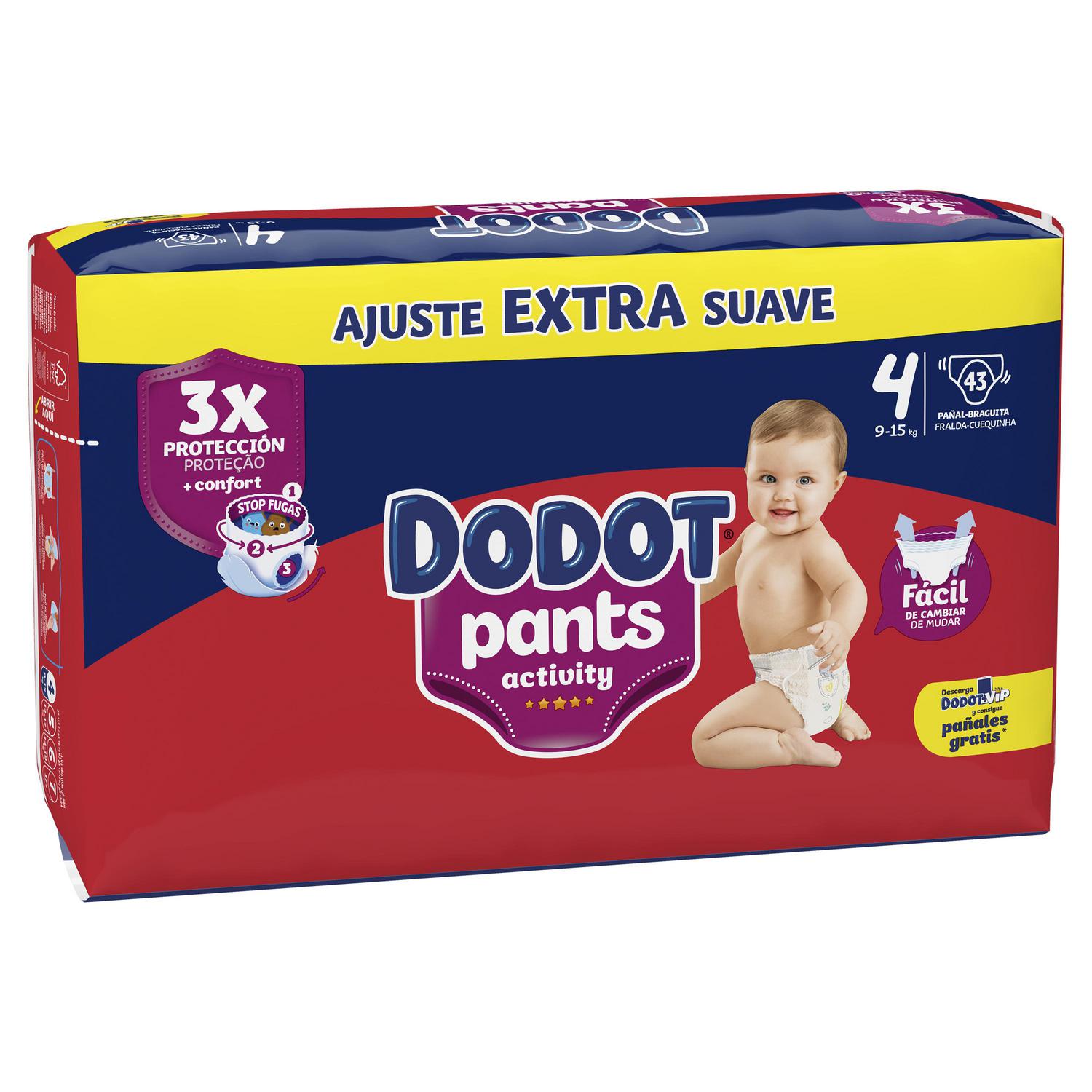 Pants Dodot Activity T4 (9-15 kg) 43 ud.