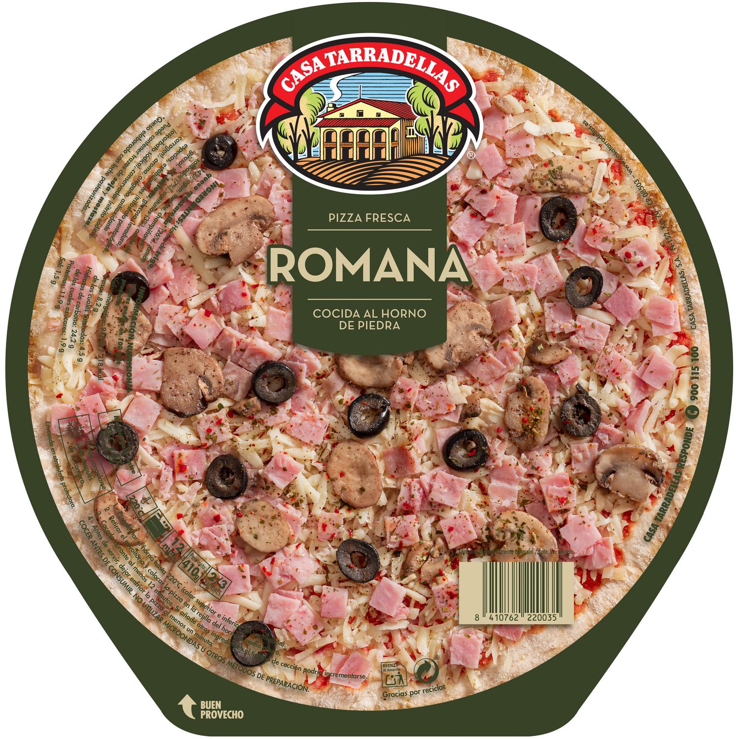 Pizza romana Casa Tarradellas 410 g.