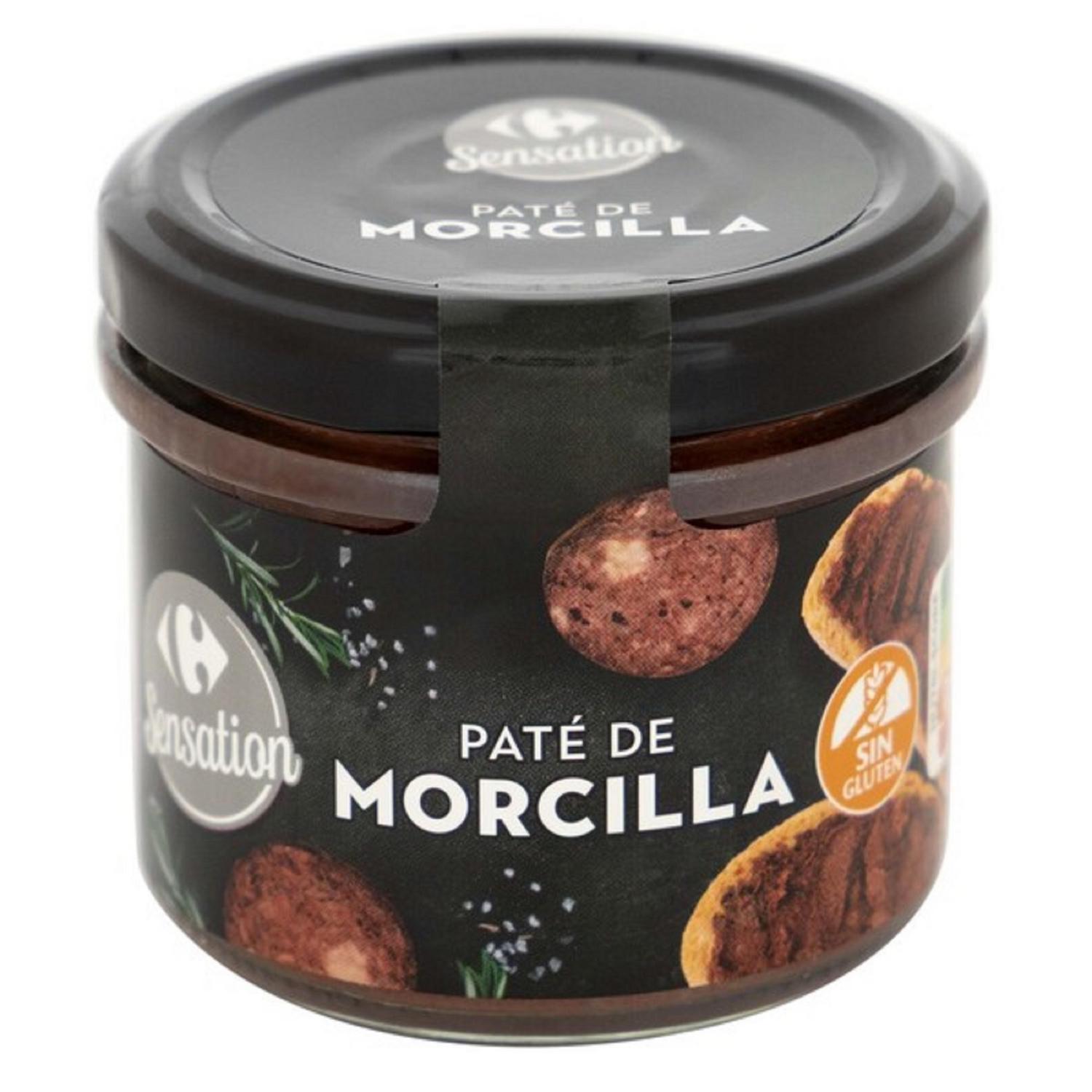 Paté de morcilla Sensation Carrefour sin gluten 110 g.