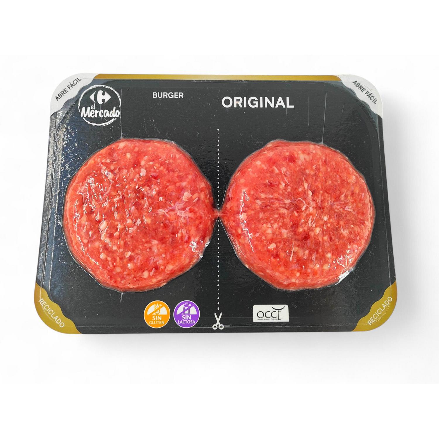 Burgermeat Original de Vacuno Carrefour El Mercado 2x180 g