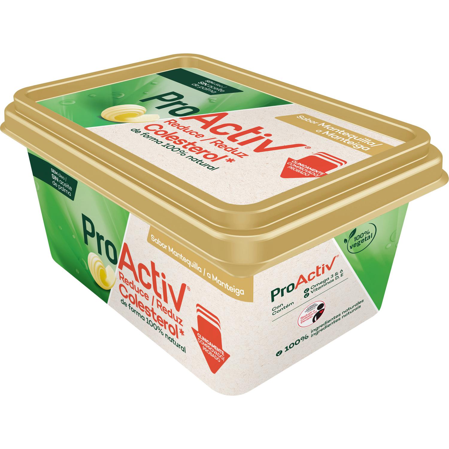 Margarina sabor mantequilla ProActiv sin gluten y sin lactosa sin aceite de palma 450 g