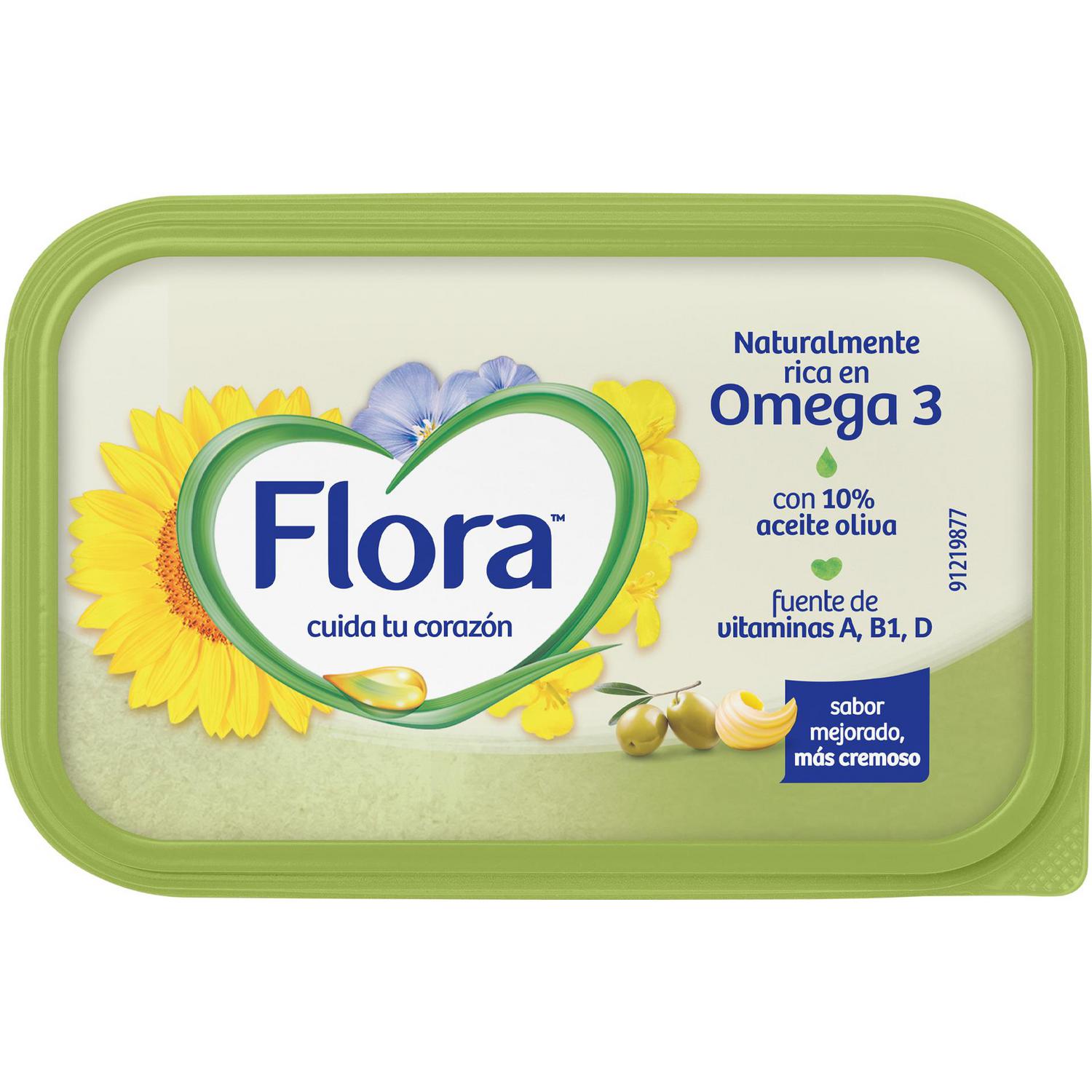 Margarina oliva Flora sin gluten y sin lactosa 225 g.