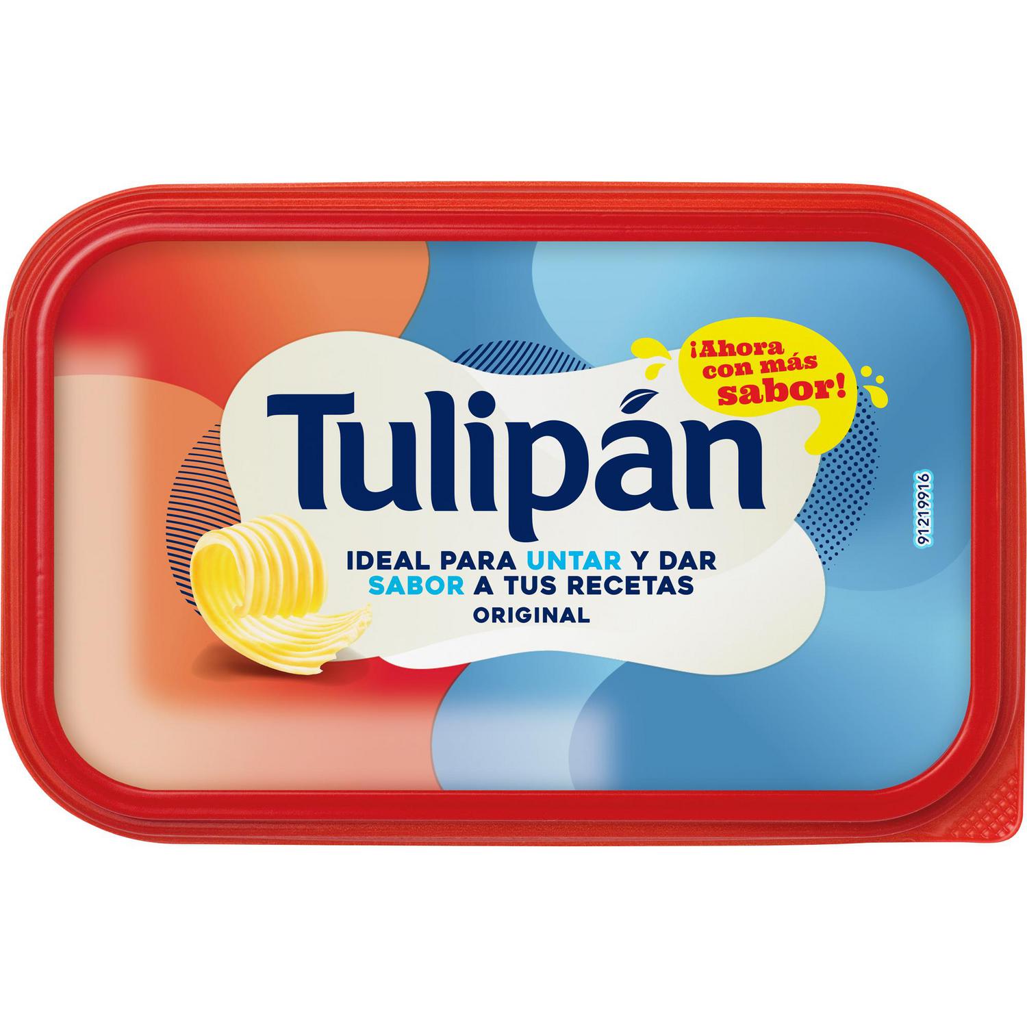 Margarina original Tulipán sin gluten y sin lactosa 400 g.