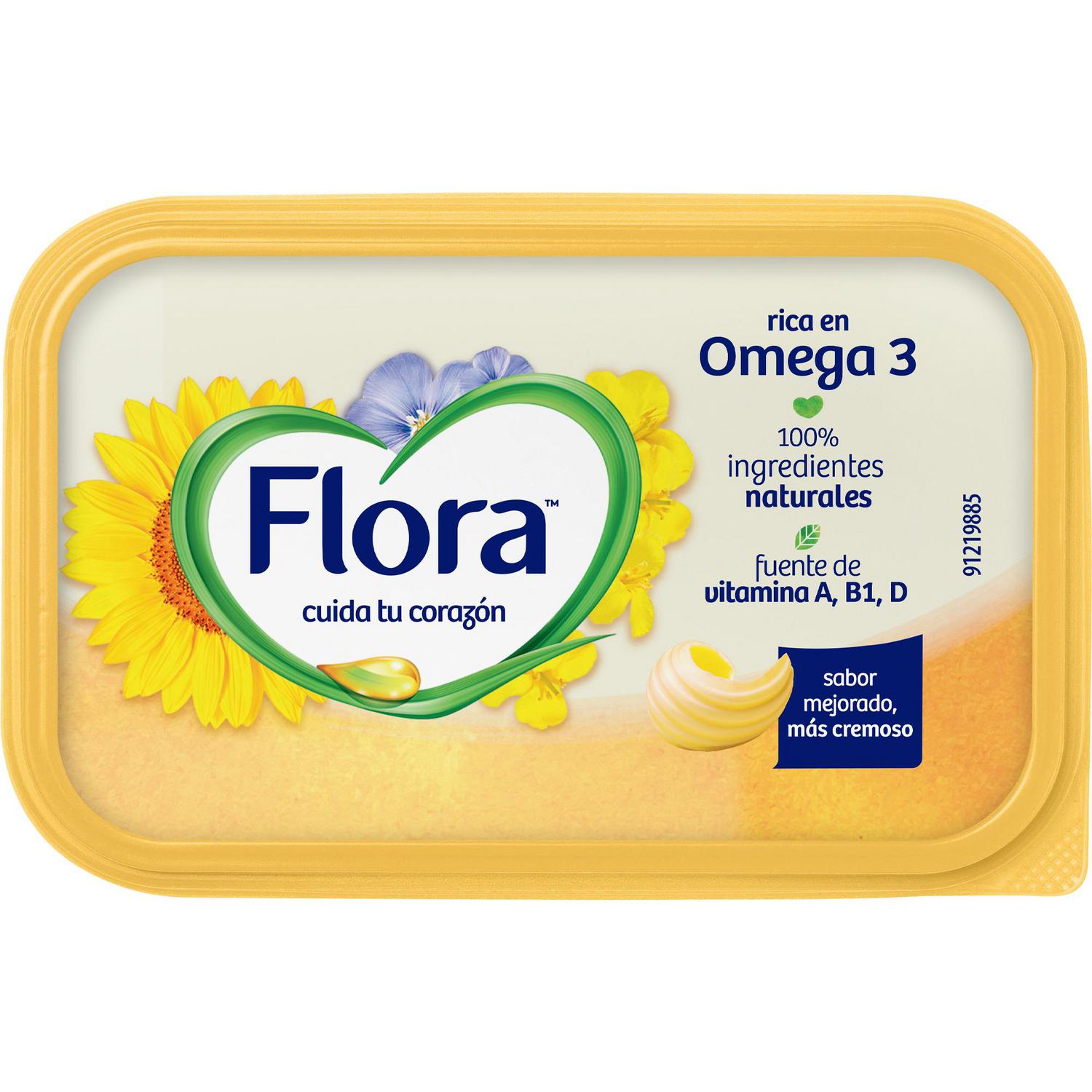 Margarina original Flora sin gluten y sin lactosa 400 g.