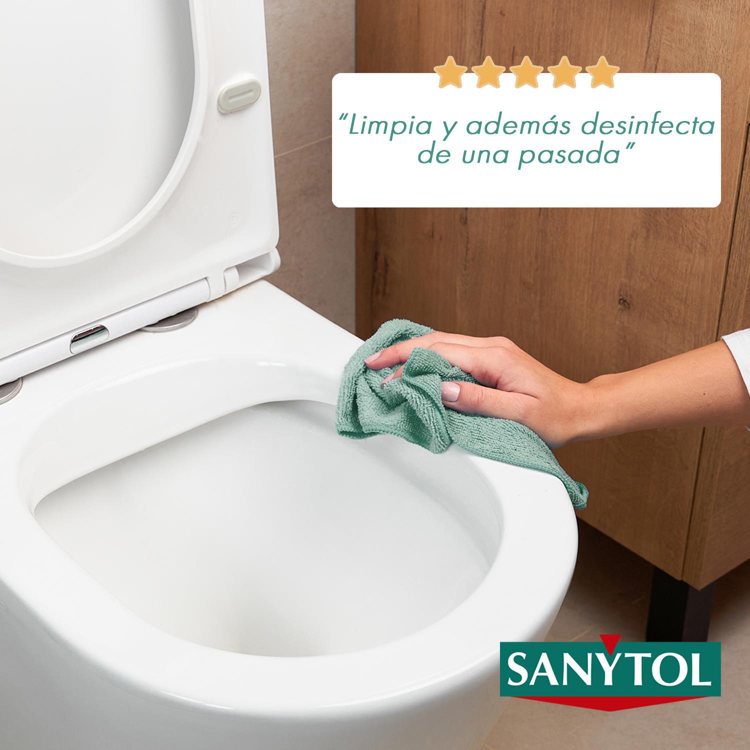 Limpiador desinfectante multiusos manzana sin lejía Sanytol 750 ml.