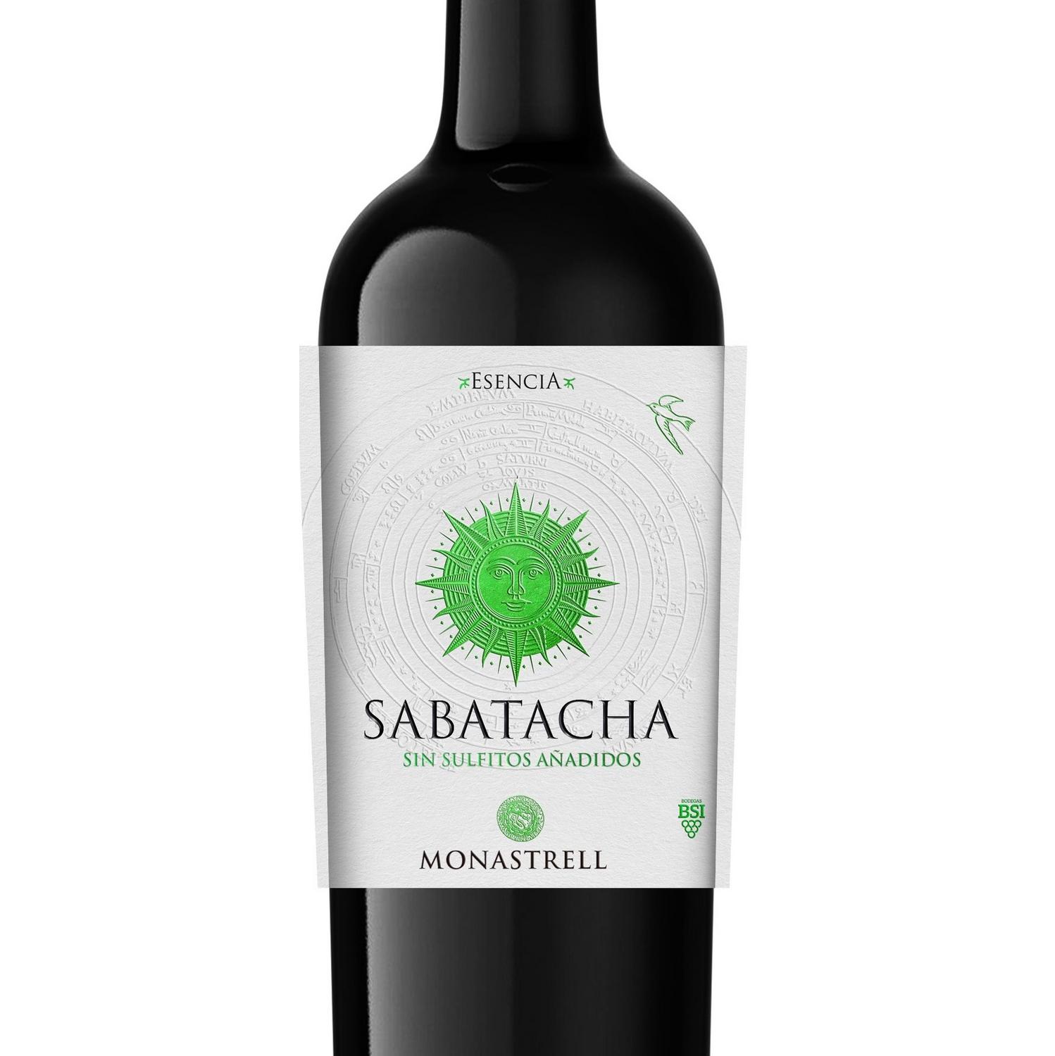 Vino tinto monastrell ecológico Sabatacha Vendimia Seleccionada D.O. Jumilla 75 cl.