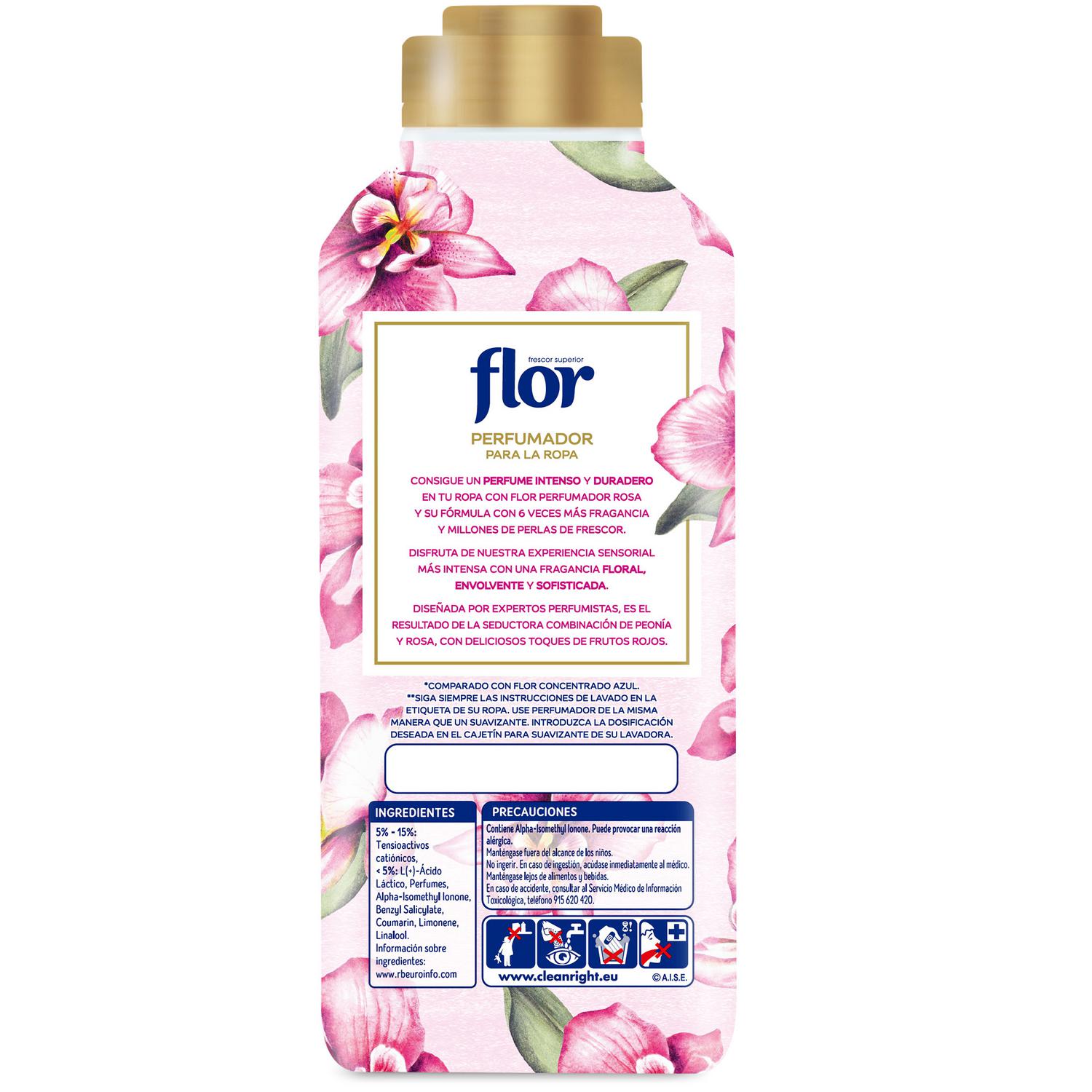 Perfumador para la ropa rosa Flor 36 lavados.