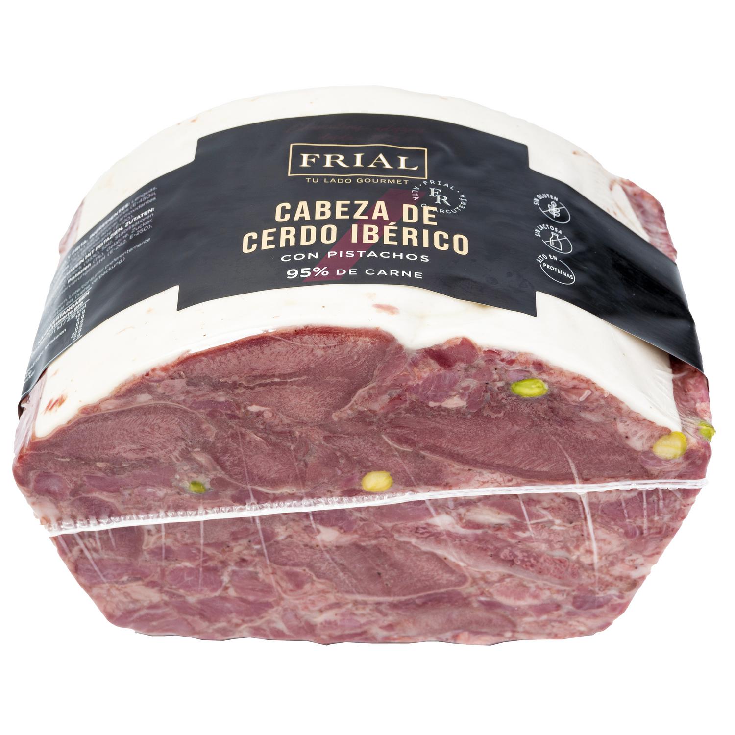 Cabeza de cerdo ibérica con pistachos al corte Frial 250 g aprox