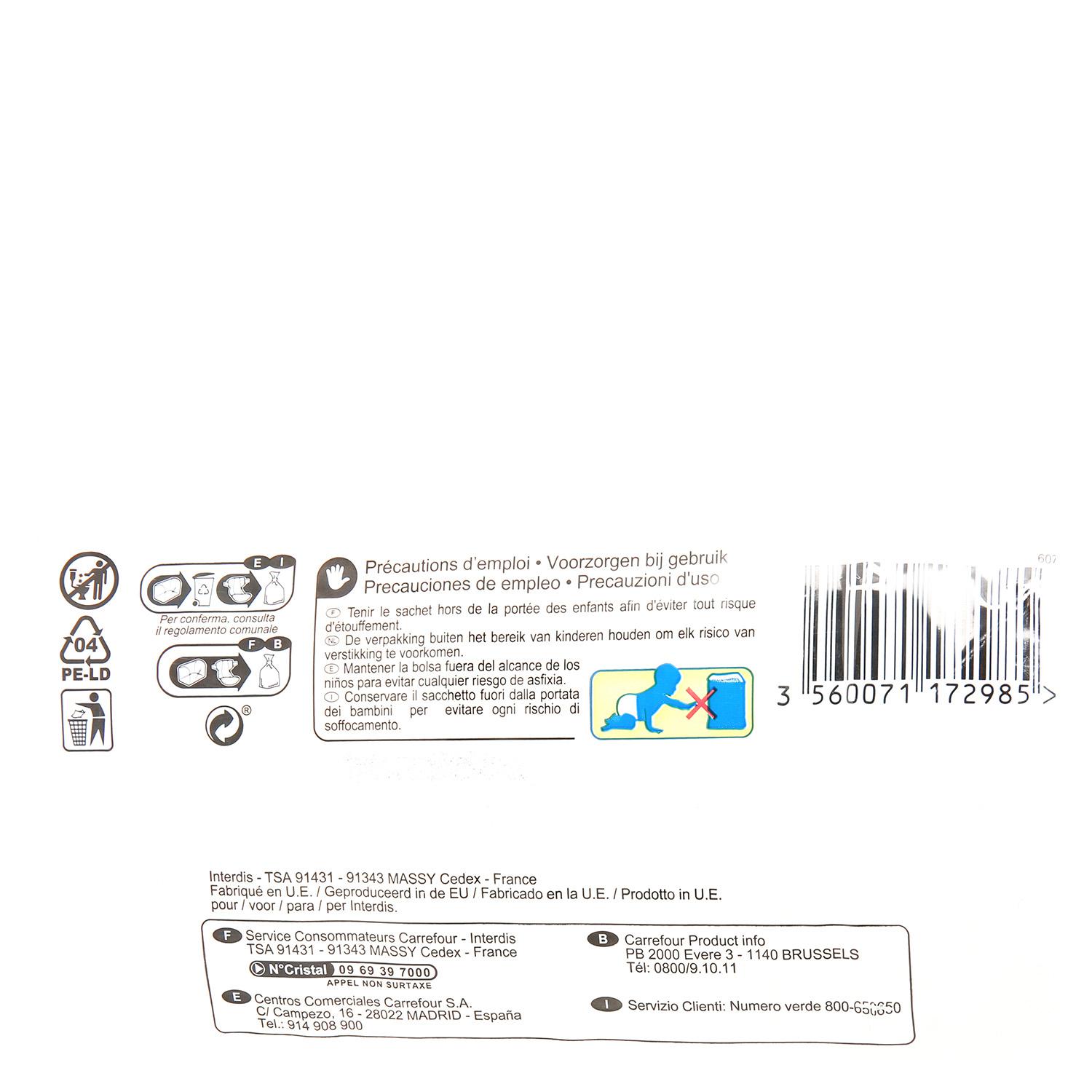 Pañales Premium Ultra Protect Carrefour Baby T4 (7kg.-18kg.) 40 ud.