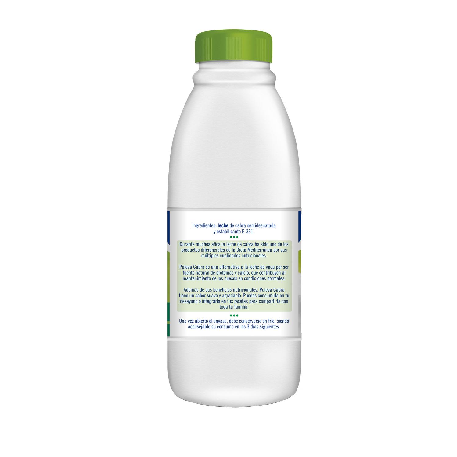 Leche de cabra semidesnatada Puleva botella 1 l.