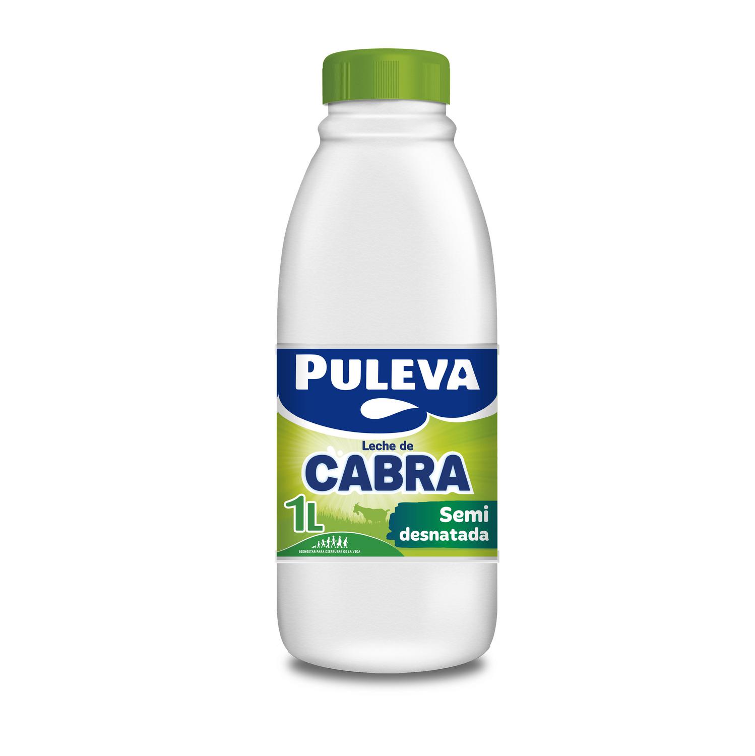 Leche de cabra semidesnatada Puleva botella 1 l.
