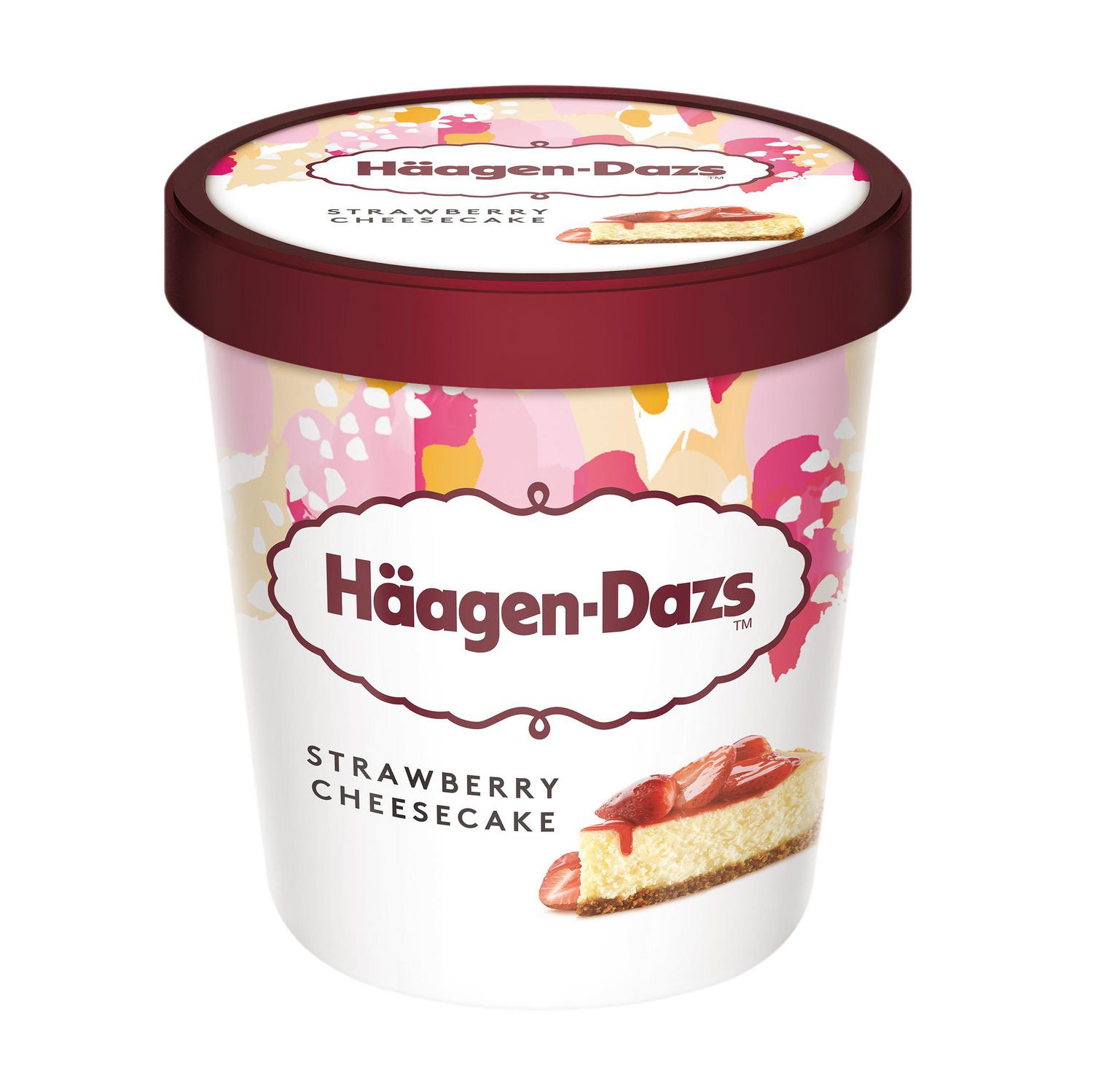 Helado de cheesecake con fresas Häagen Dazs 460 ml.