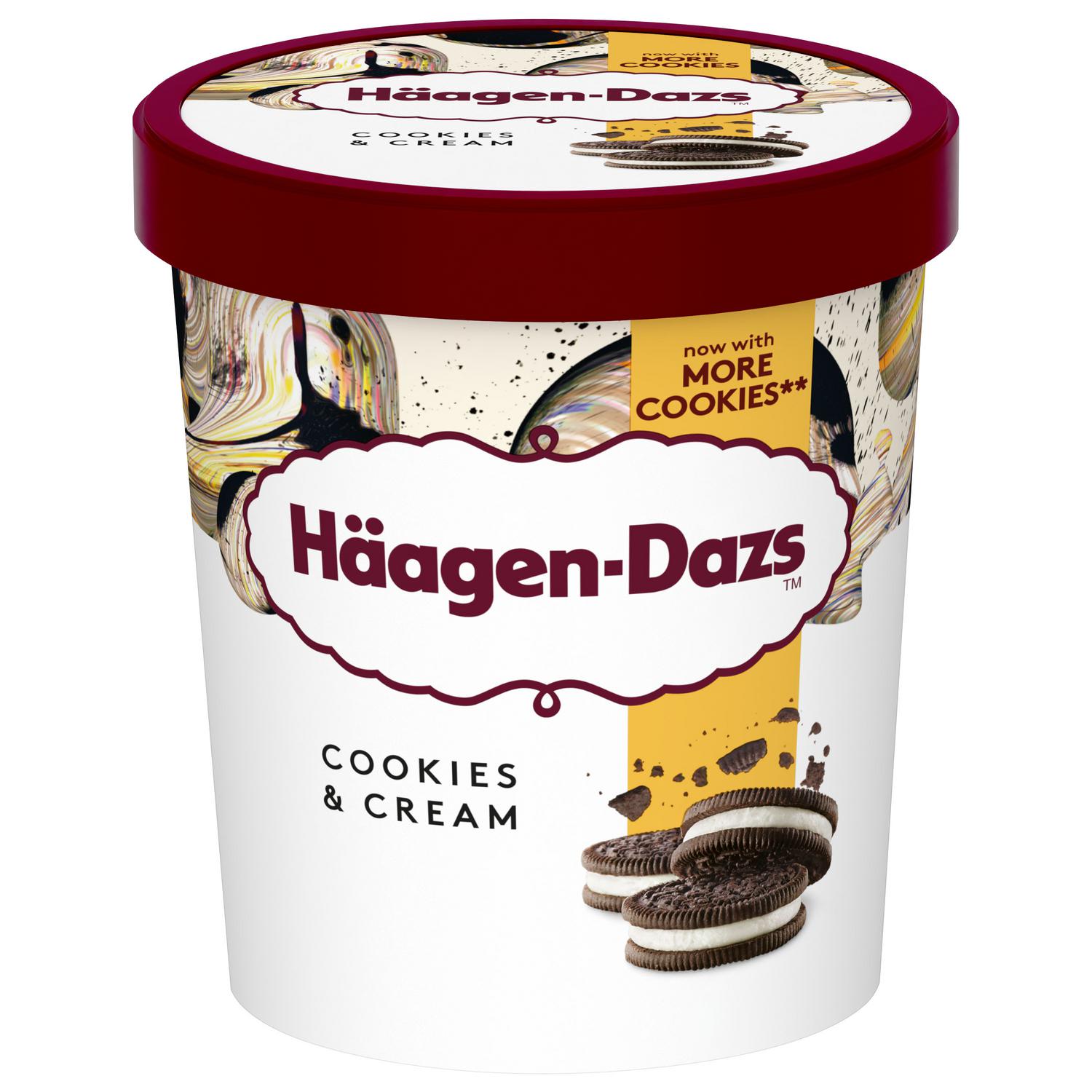 Helado de galletas y crema Häagen Dazs 460 ml.