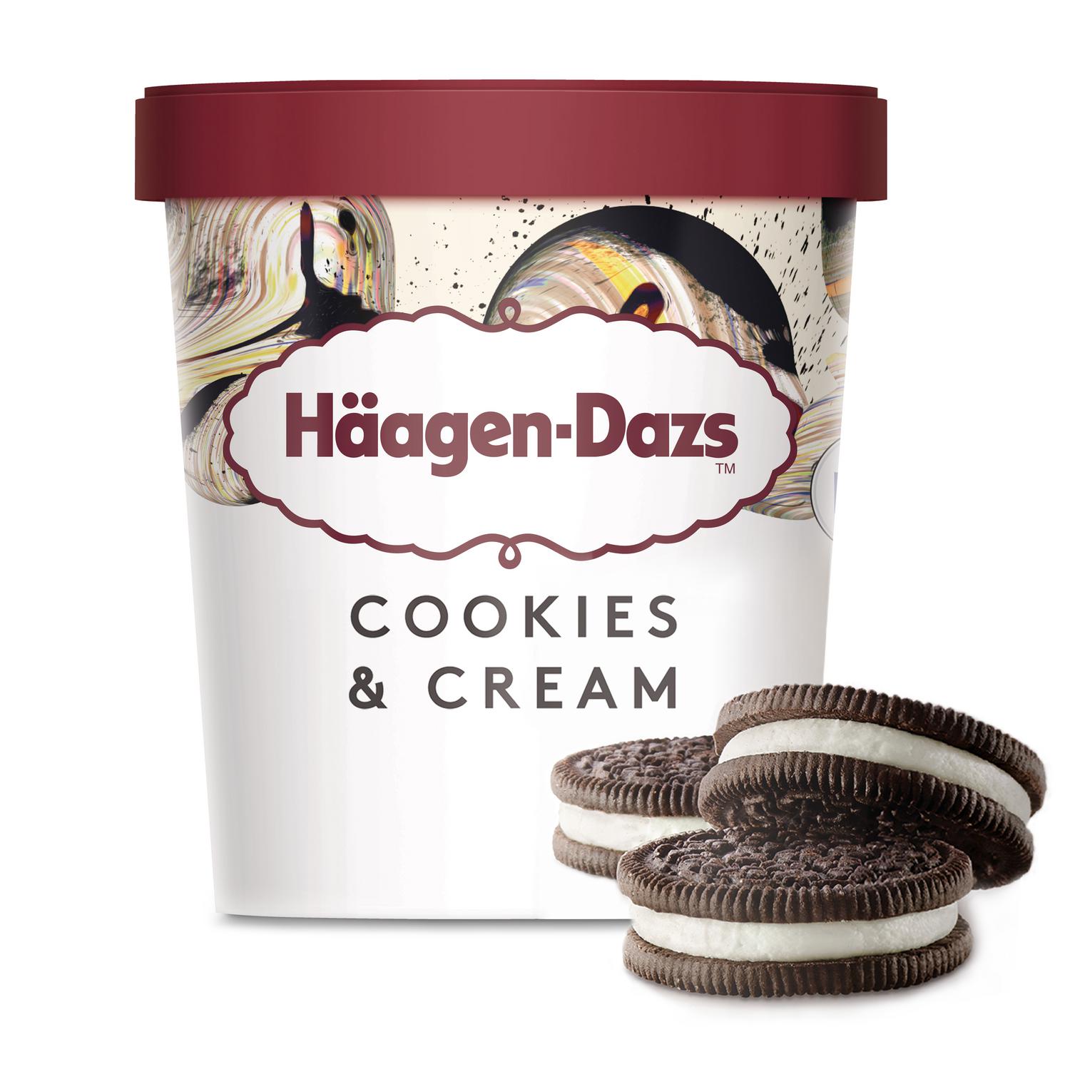Helado de galletas y crema Häagen Dazs 460 ml.