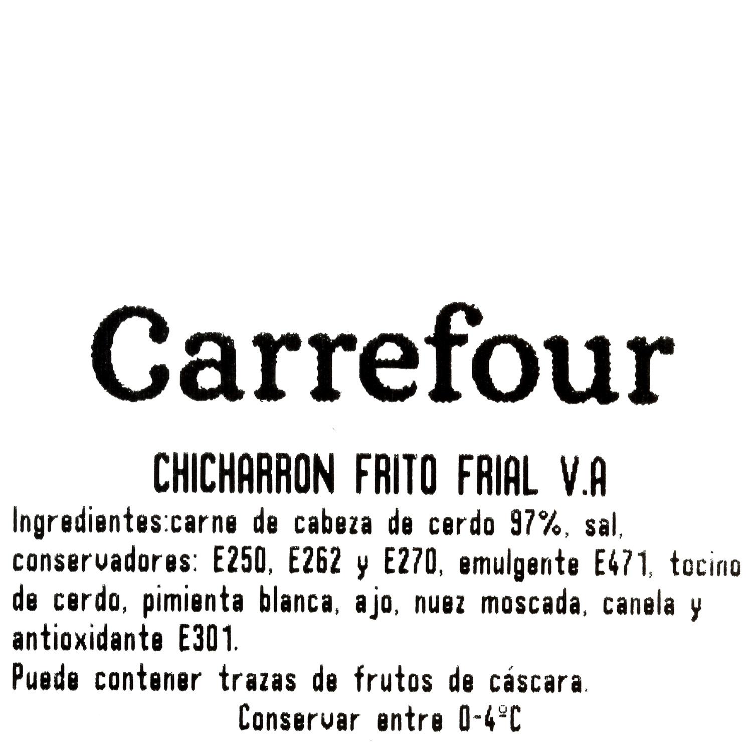 Chicharrón frito Frial al corte 150 g aprox