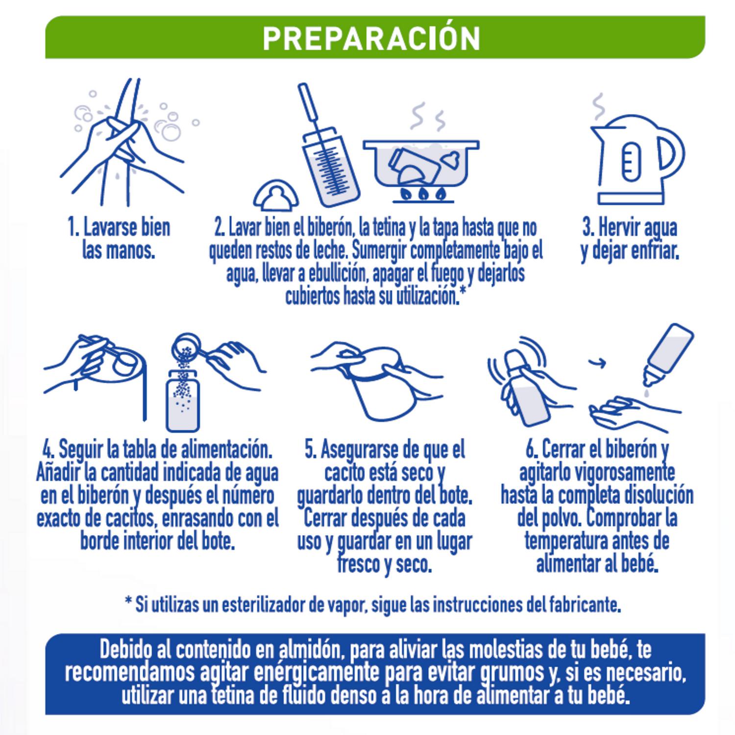 Leche infantil desde 6 meses en polvo Nestlé Nan Expert Pro Total Confort 2 lata 800 g.