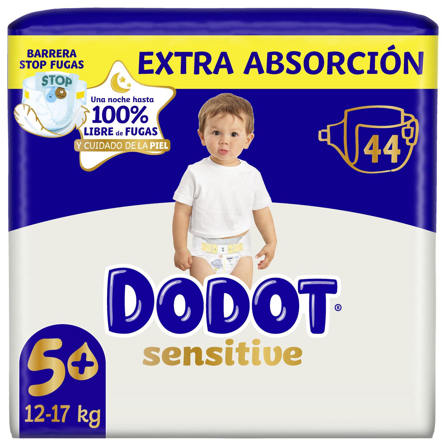 Pañales Dodot Sensitive T5+ (12-17 kg) 44 ud.