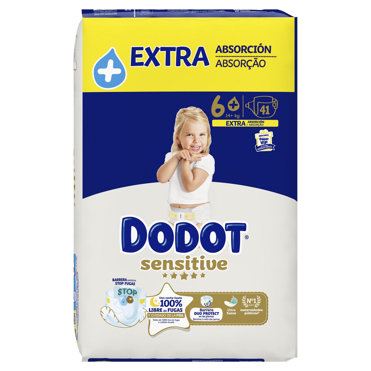 Pañales Dodot Sensitive T6+ (14+ kg) 41 ud.