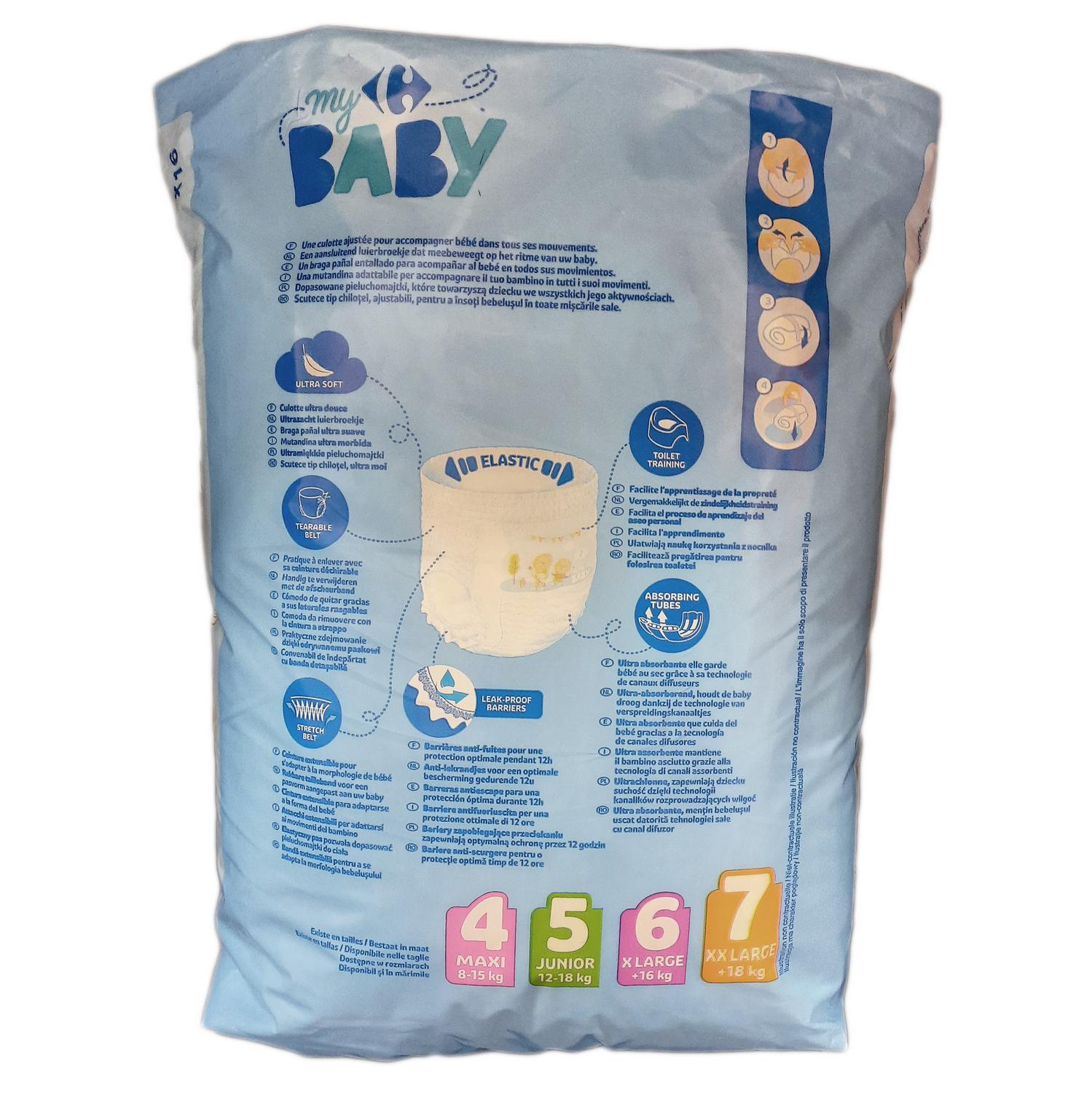 Pants My Carrefour Baby T7 (+18 kg.) 16 ud.