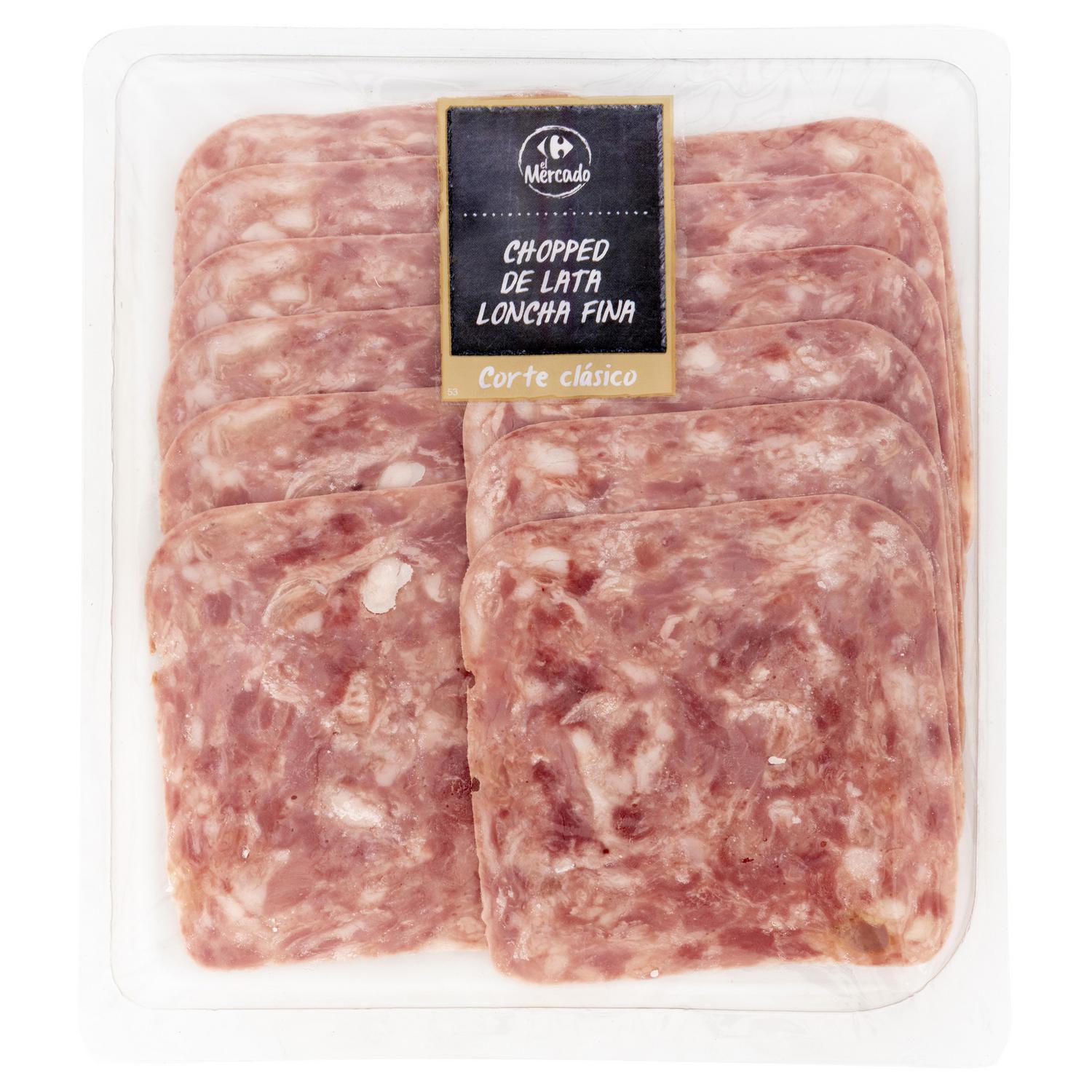 Chopped de lata en lonchas finas Carrefour El Mercado 150 g