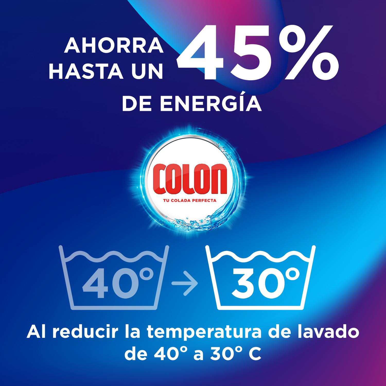 Detergente gel activo fórmula higiene Colon 100 lavados.