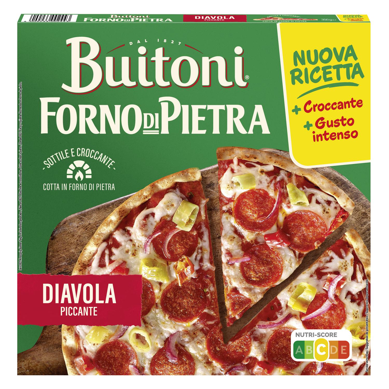 Pizza Diavola Picante Forno di Pietra Buitoni 350 g.
