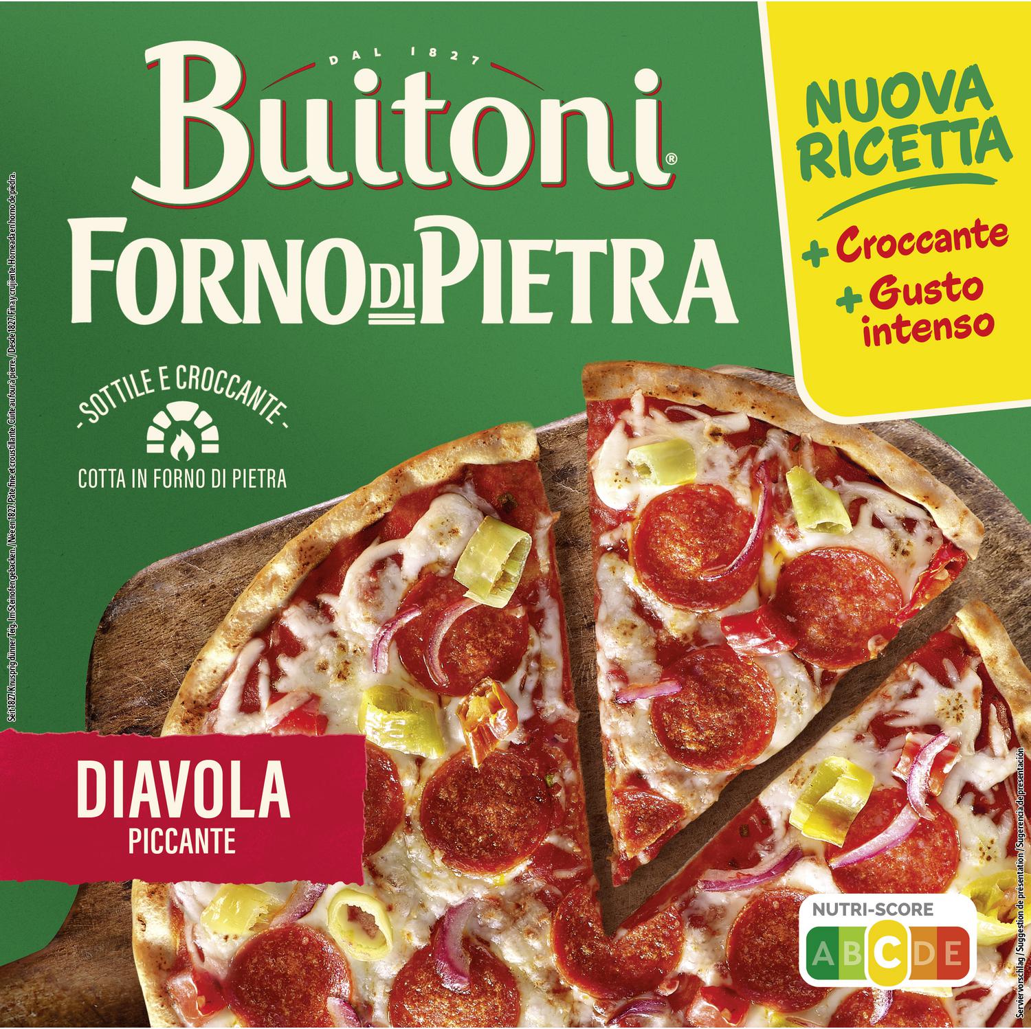 Pizza Diavola Picante Forno di Pietra Buitoni 350 g.
