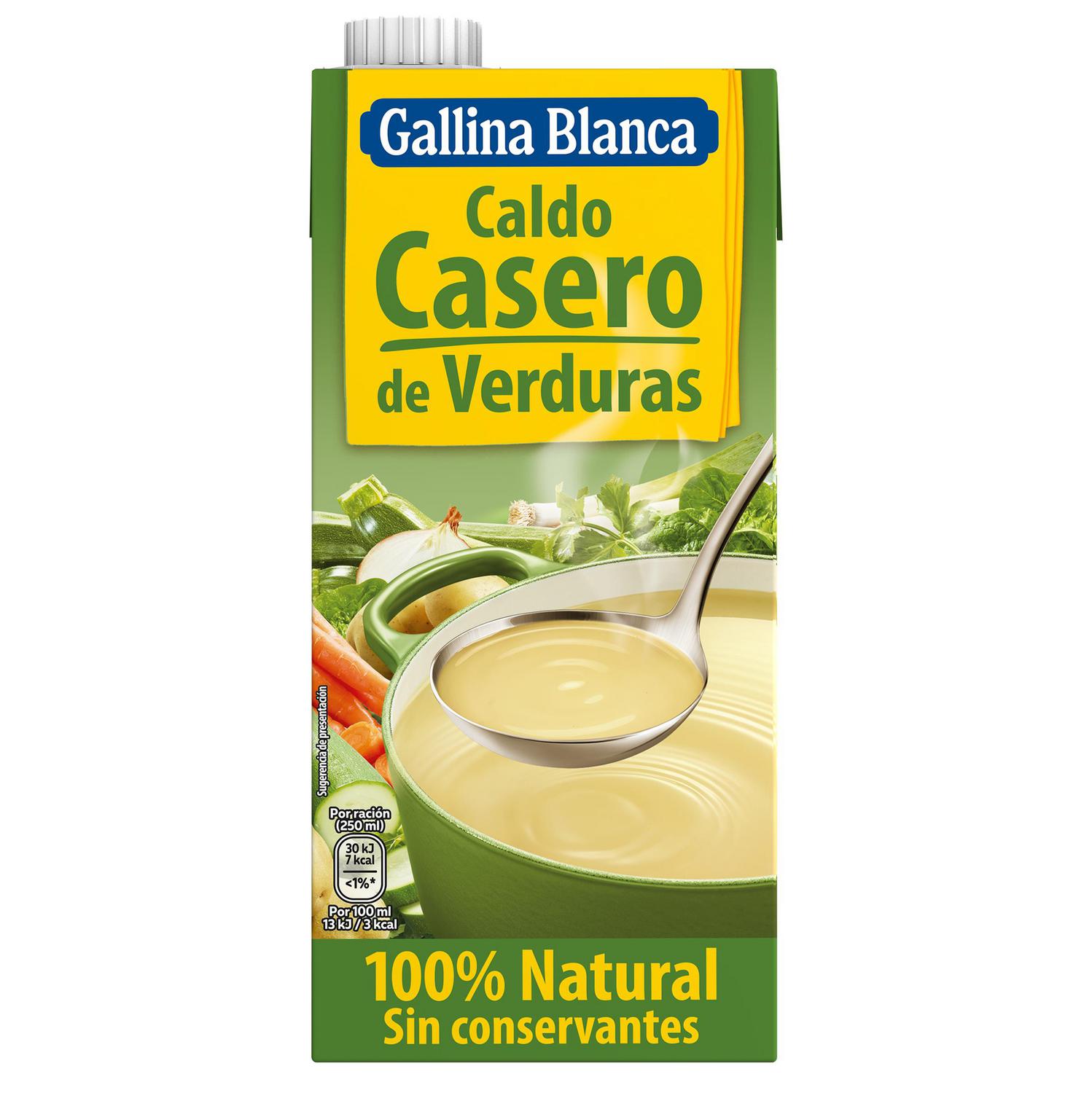 Caldo casero de verduras Gallina Blanca sin gluten 1 l.