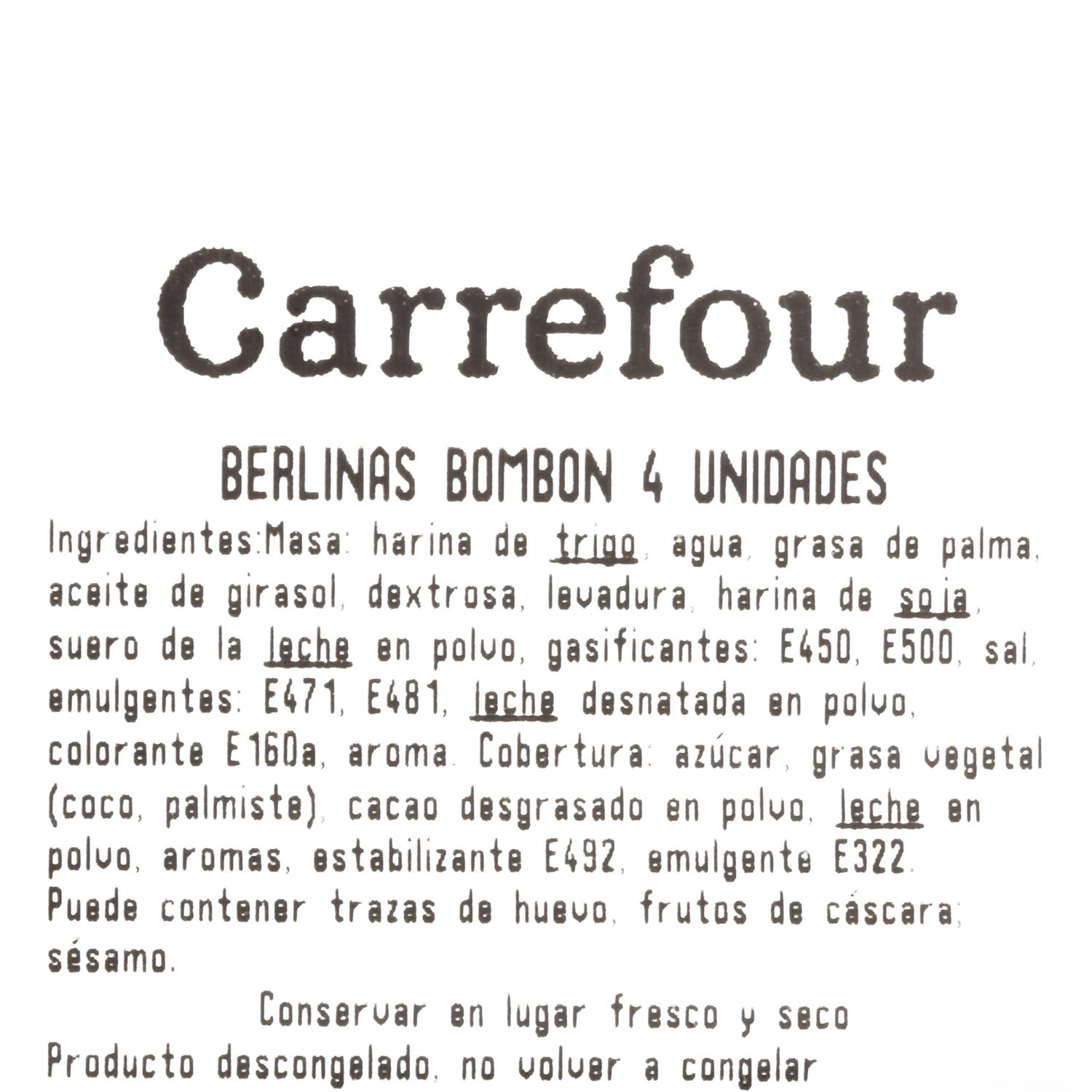 Berlinas bombón Carrefour 4 ud