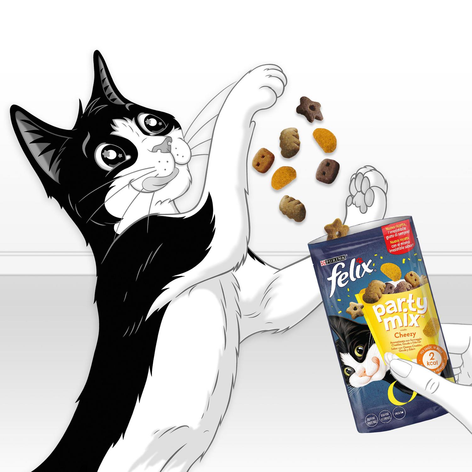 Snack para gato Purina Felix Party Mix Cheezy 60 g