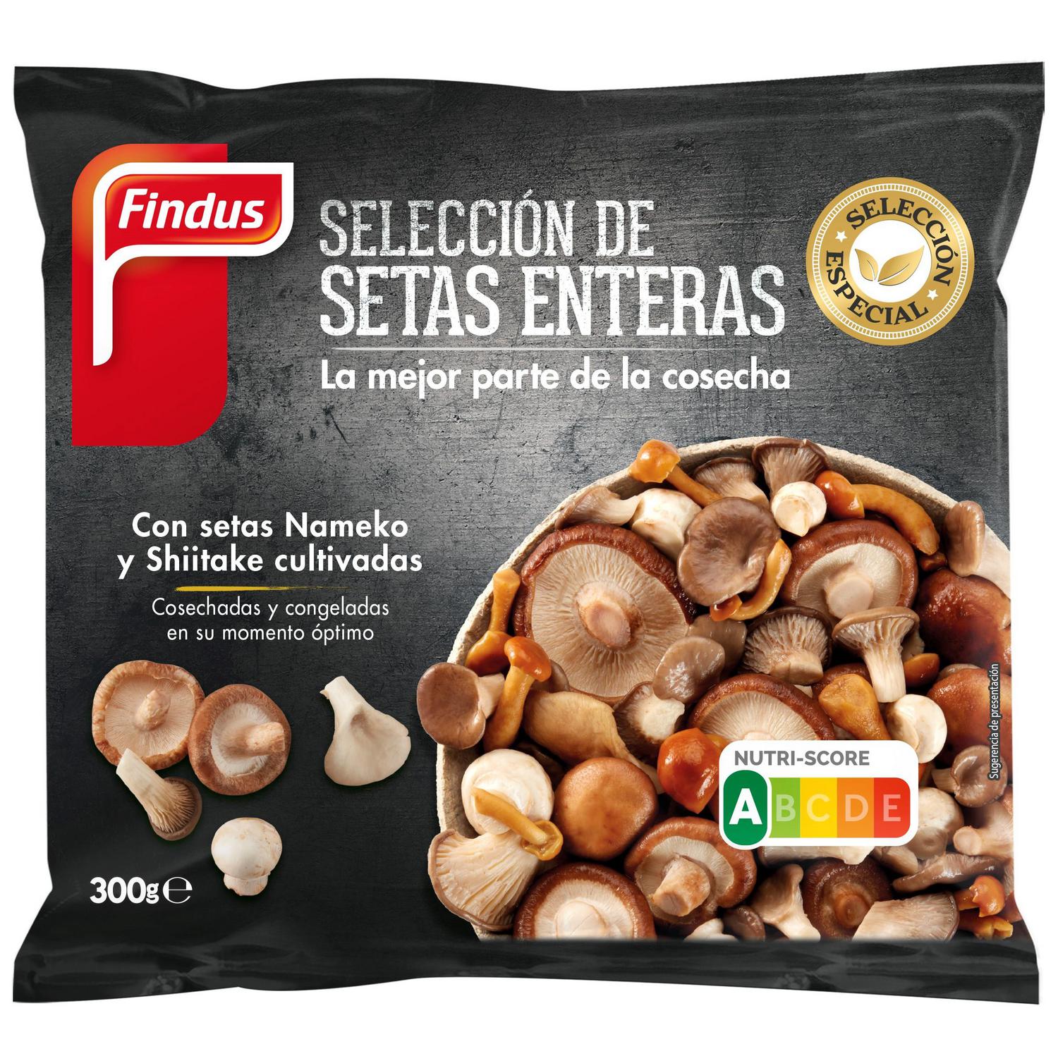 Selección de setas enteras Findus 300 g.