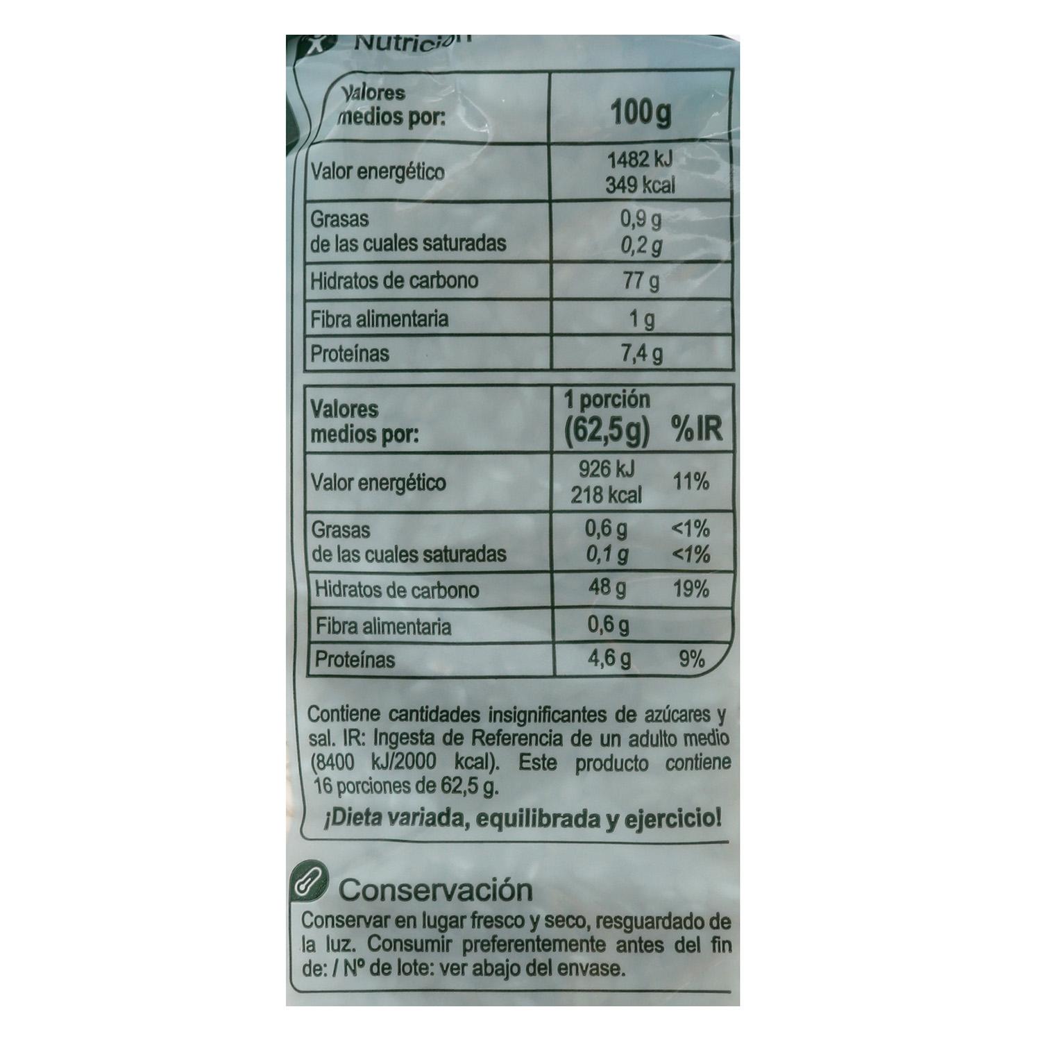 Arroz categoría primera Carrefour 1 kg.