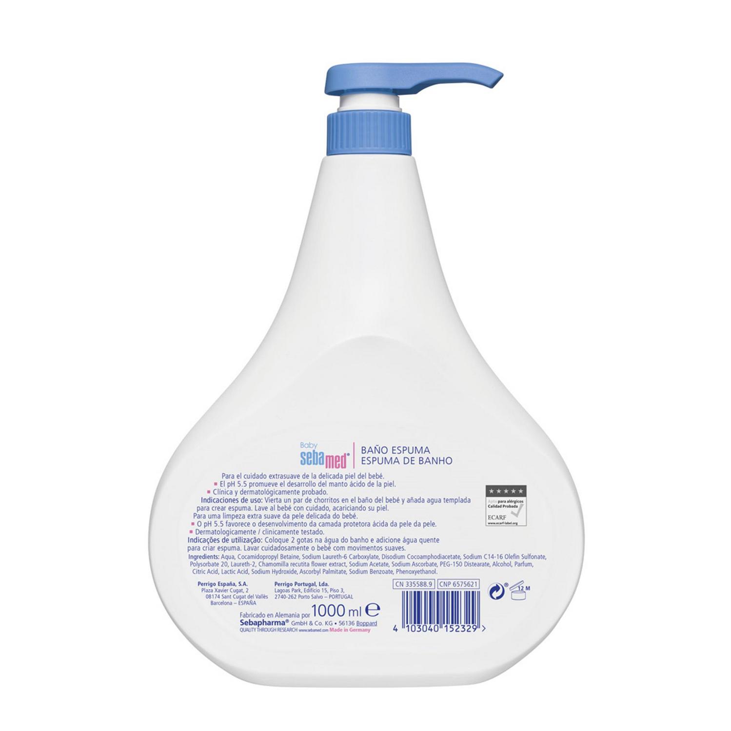 Baño espuma Baby Sebamed 1000 ml.