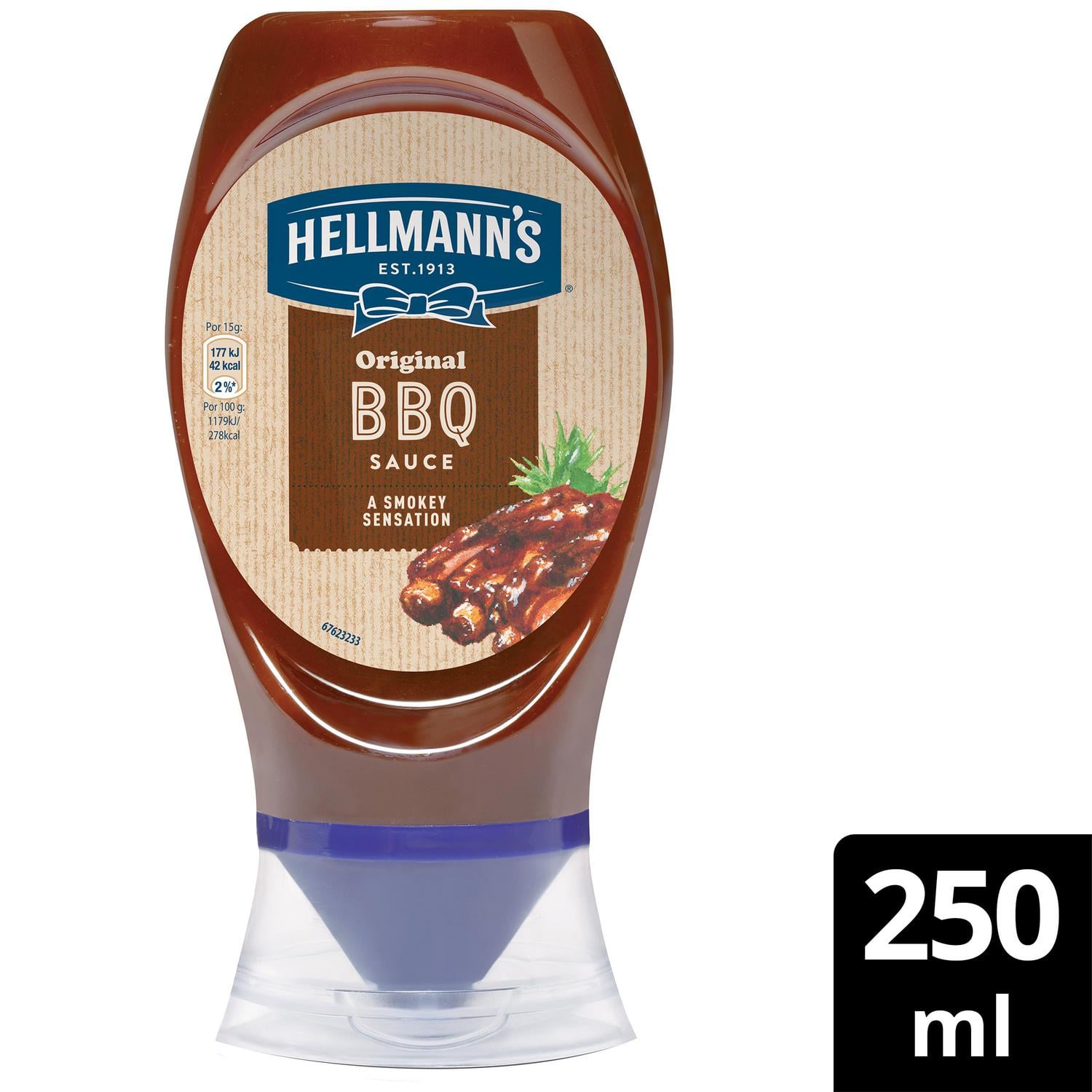 Salsa barbacoa Hellmann's envase 285 g.