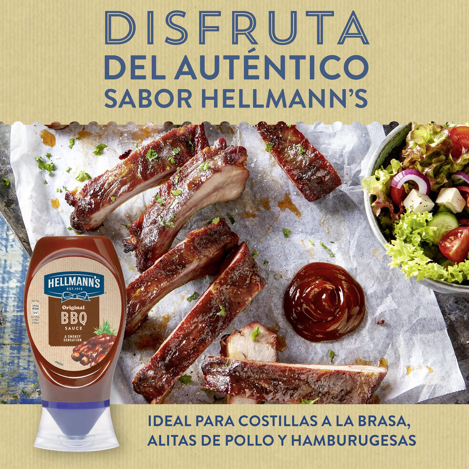 Salsa barbacoa Hellmann's envase 285 g.
