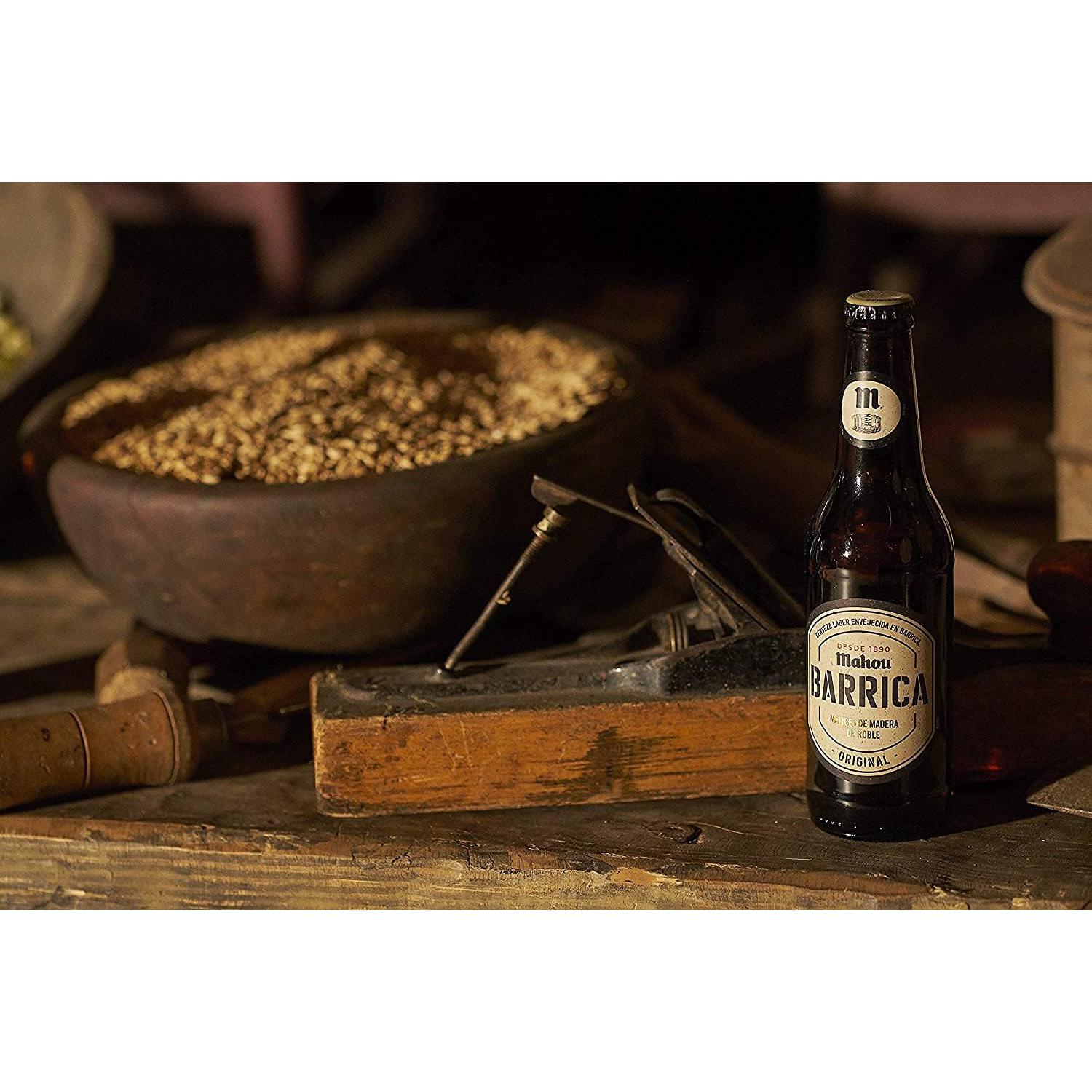 Cerveza Mahou Barrica envejecida edición original botella 33 cl.