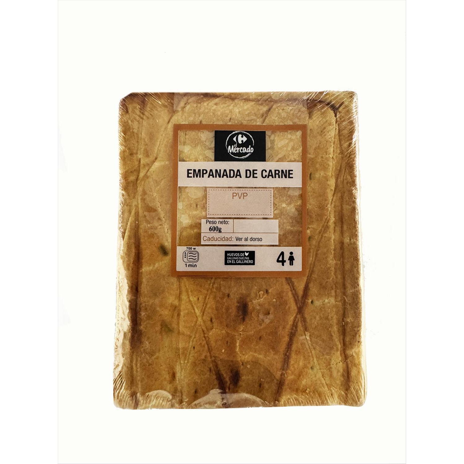 Empanada hojaldre de carne El Mercado 600 g
