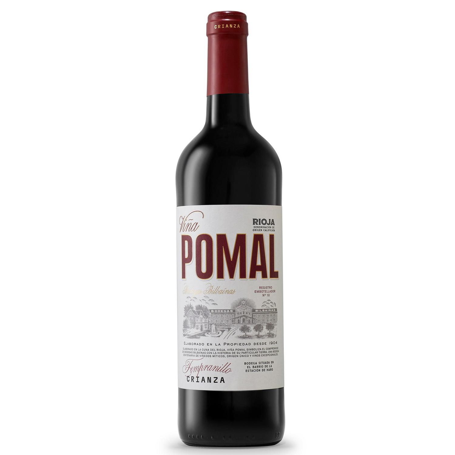 Vino tinto crianza tempranillo Viña Pomal D.O.Ca. Rioja 75 cl.