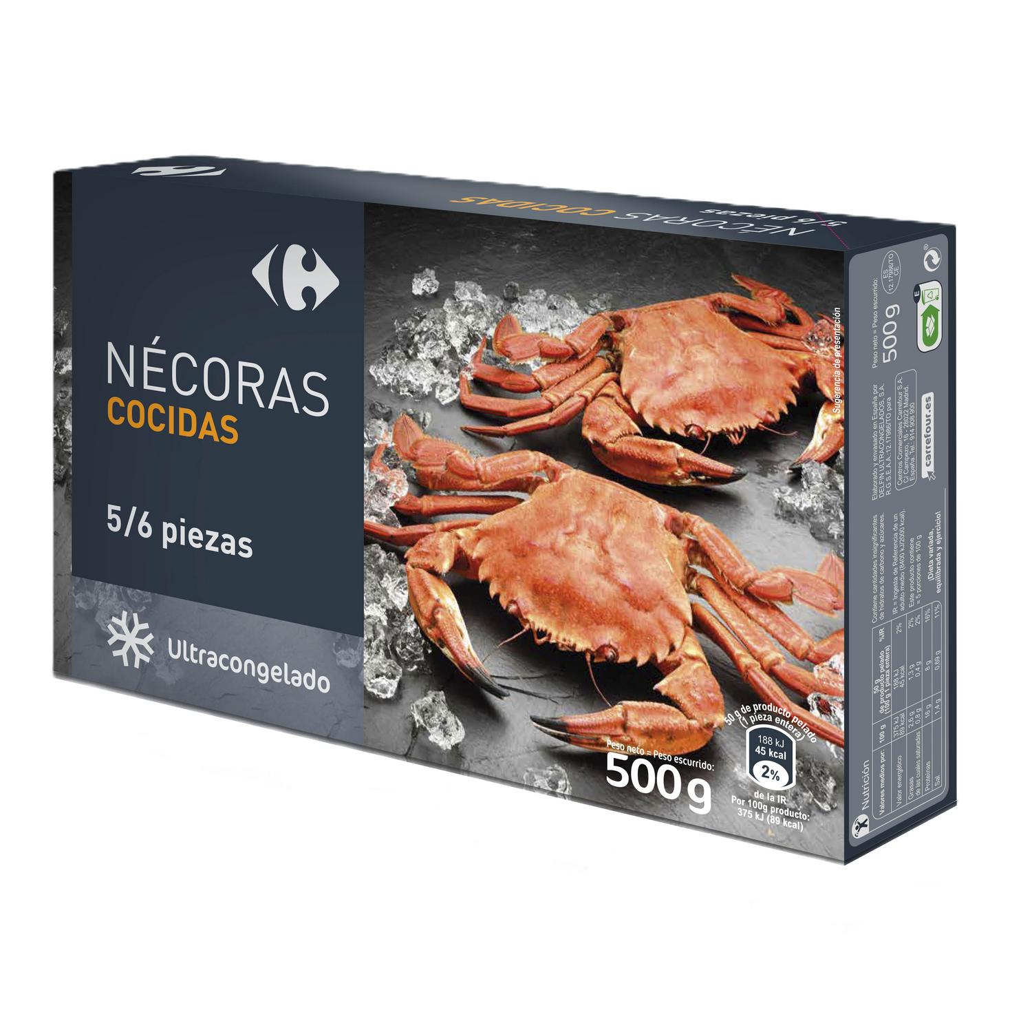 Nécoras cocidas Carrefour 500 g.